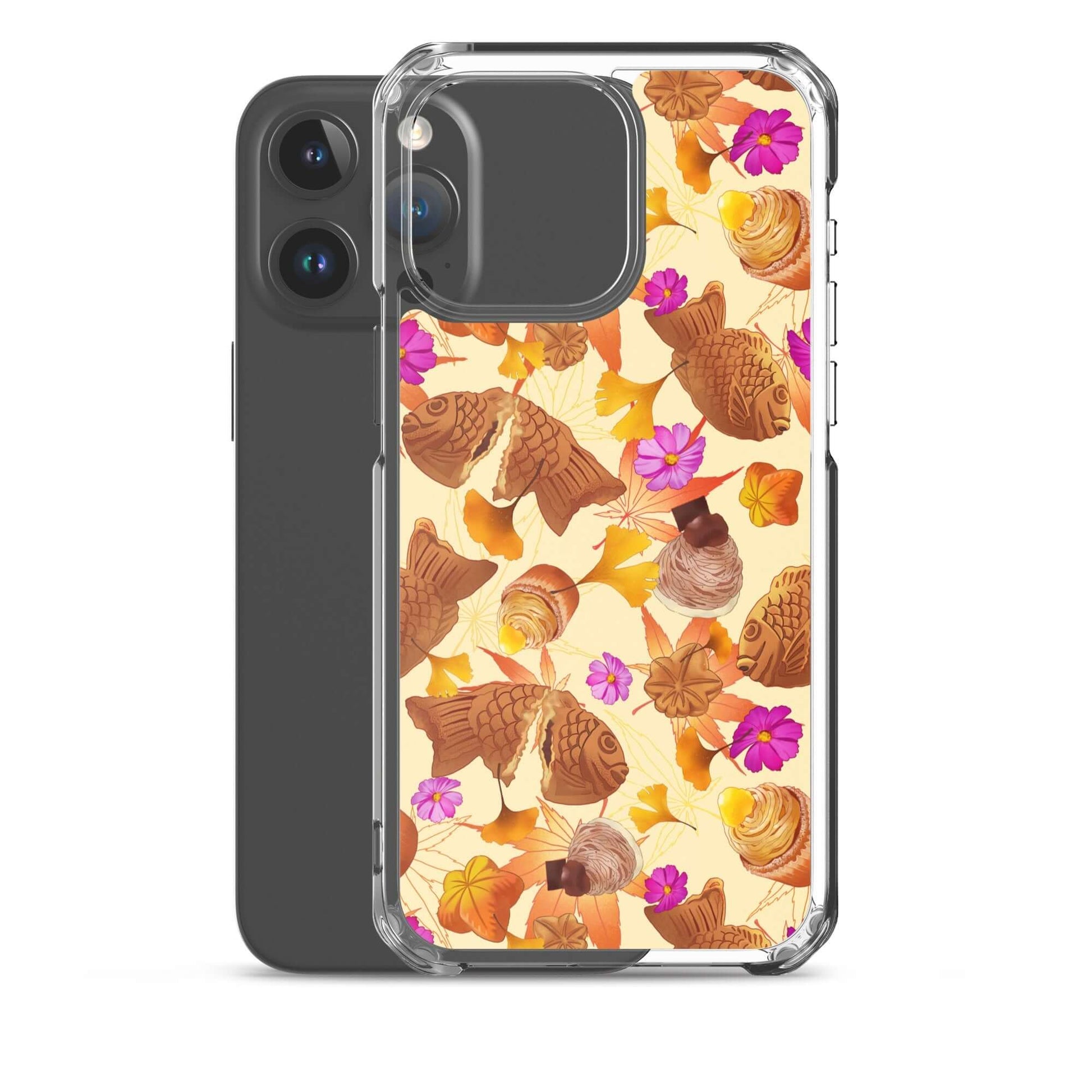 Sleek Momiji iPhone® Clear Case featuring a stylish design, perfect for protecting against scratches and dust.