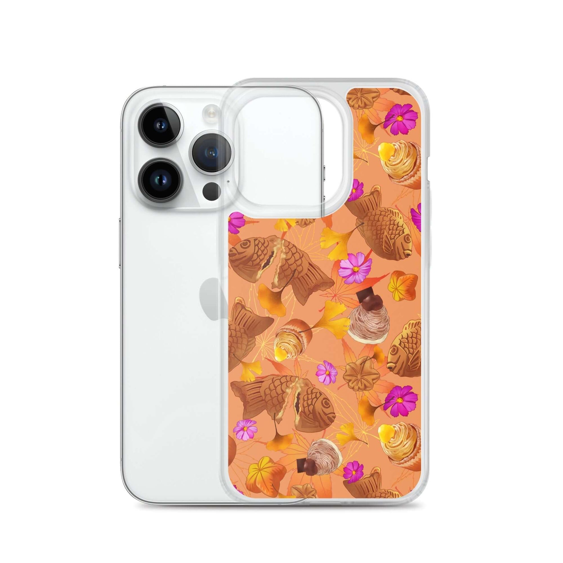 Stylish Momiji iPhone® Clear Case features a flexible design for protection against scratches and dust. Perfect for your phone!