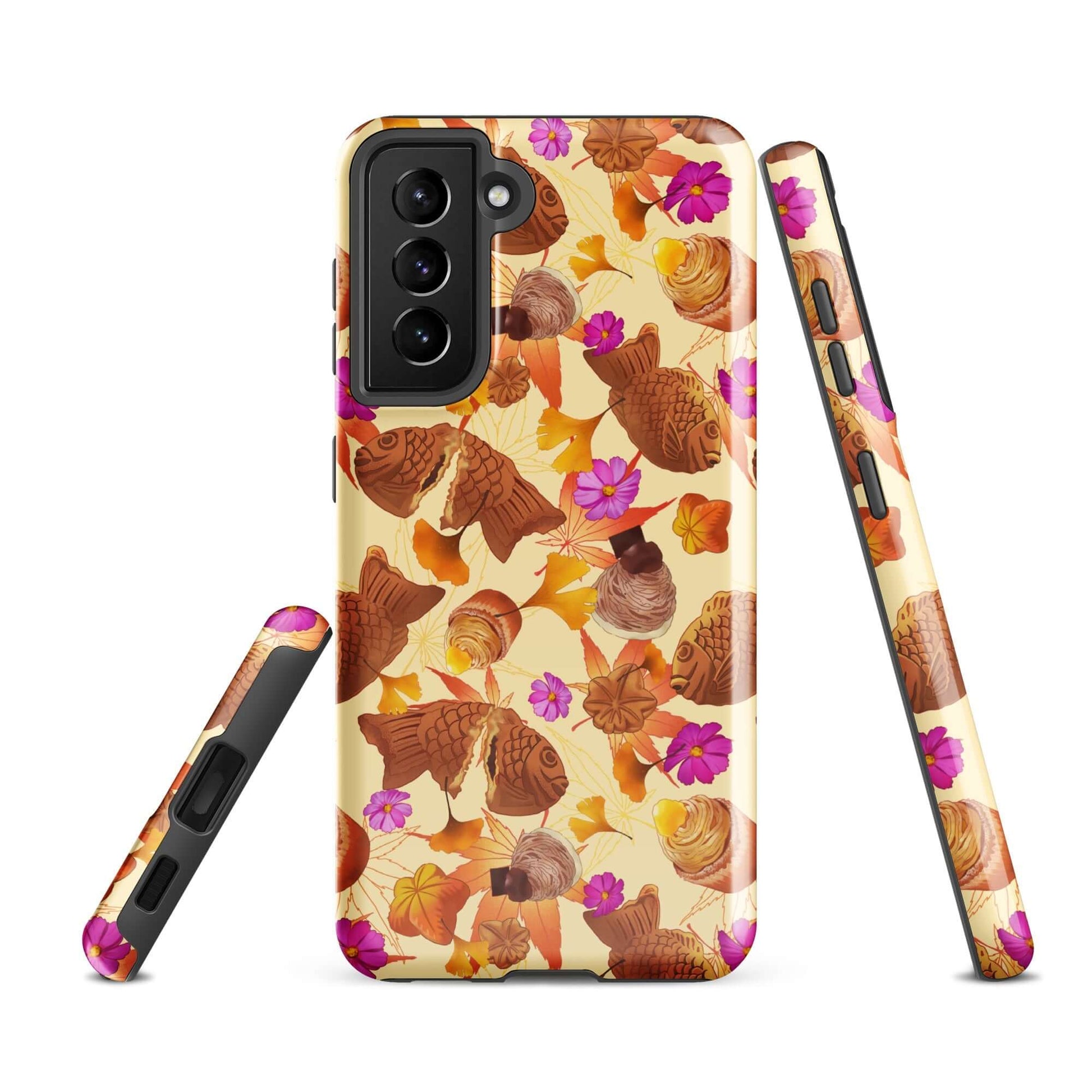 Stylish Momiji Samsung® Tough Case featuring vibrant designs, offering durability and protection for your phone.