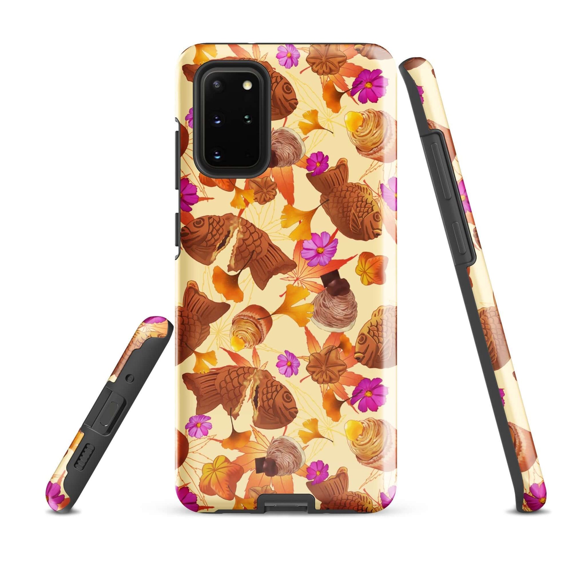 Stylish Momiji Samsung® Tough Case featuring vibrant design, offering impact resistance and dual-layer protection.