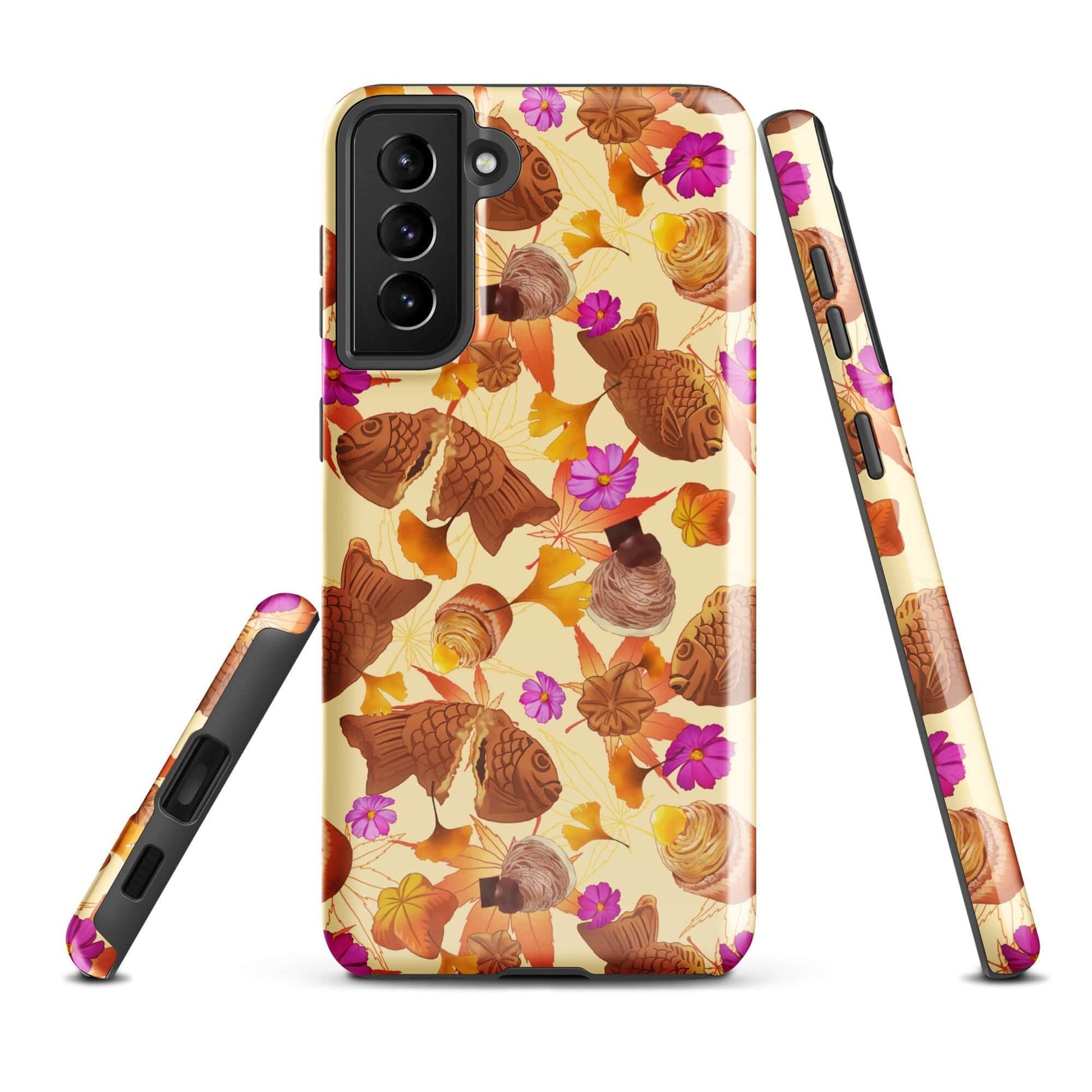 Enhance your phone's style and protection with the Momiji Samsung® Tough Case featuring vibrant designs and dual-layer durability.