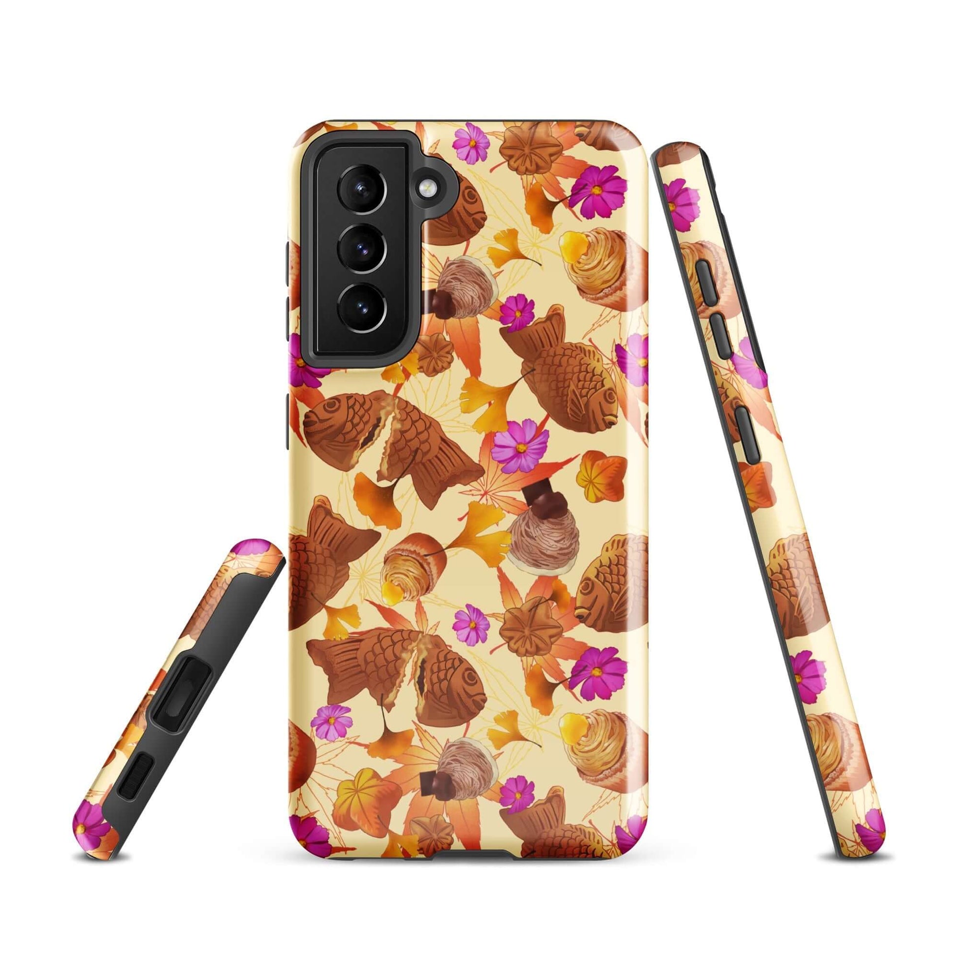 Stylish Momiji Samsung® Tough Case features a vibrant design, ensuring durability and protection for your phone.