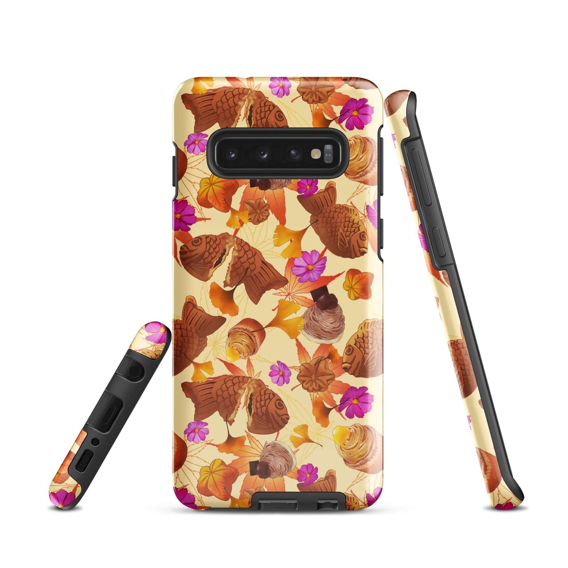 Stylish Momiji Samsung® Tough Case featuring vibrant designs, offering durability and impact protection for your phone.