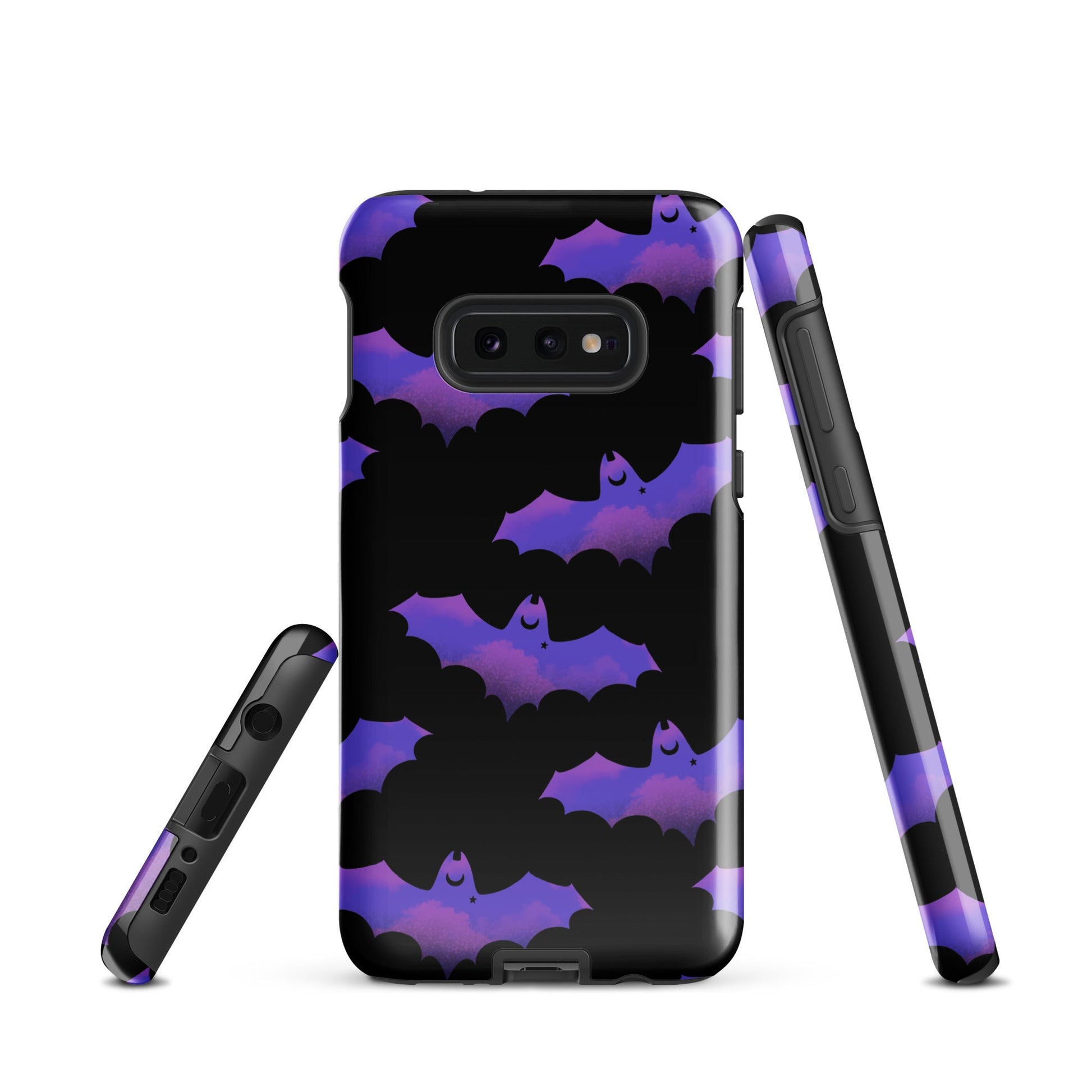 Stylish Morrigan Samsung® Tough Case featuring a bat design, ensuring durability and protection for your phone.