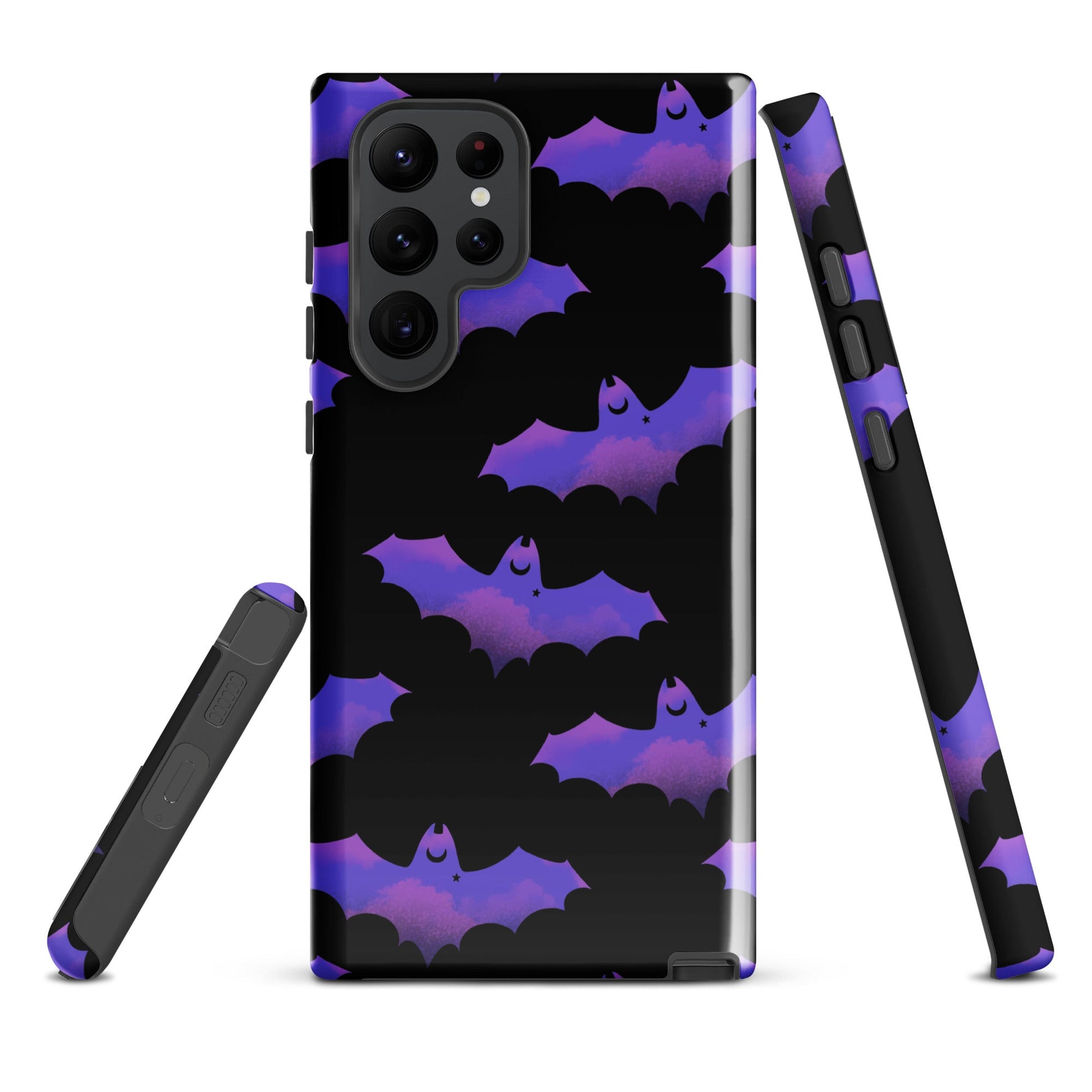 Morrigan Samsung® Tough Case features a striking bat design, offering durability and style for your device.