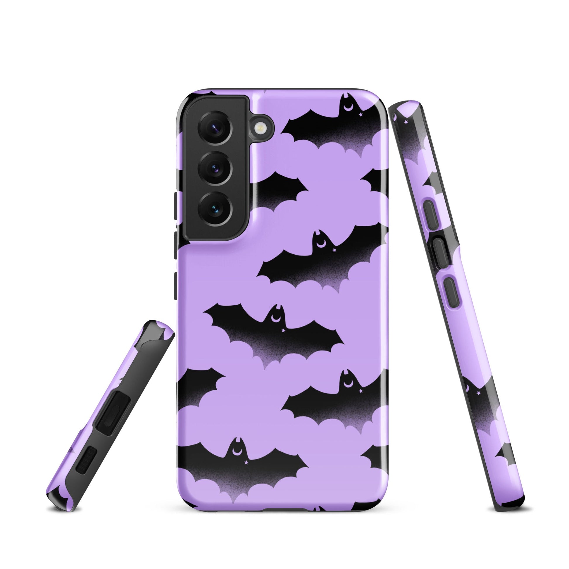 Morrigan Samsung® Tough Case features a stylish bat design, offering durability and protection for your phone.