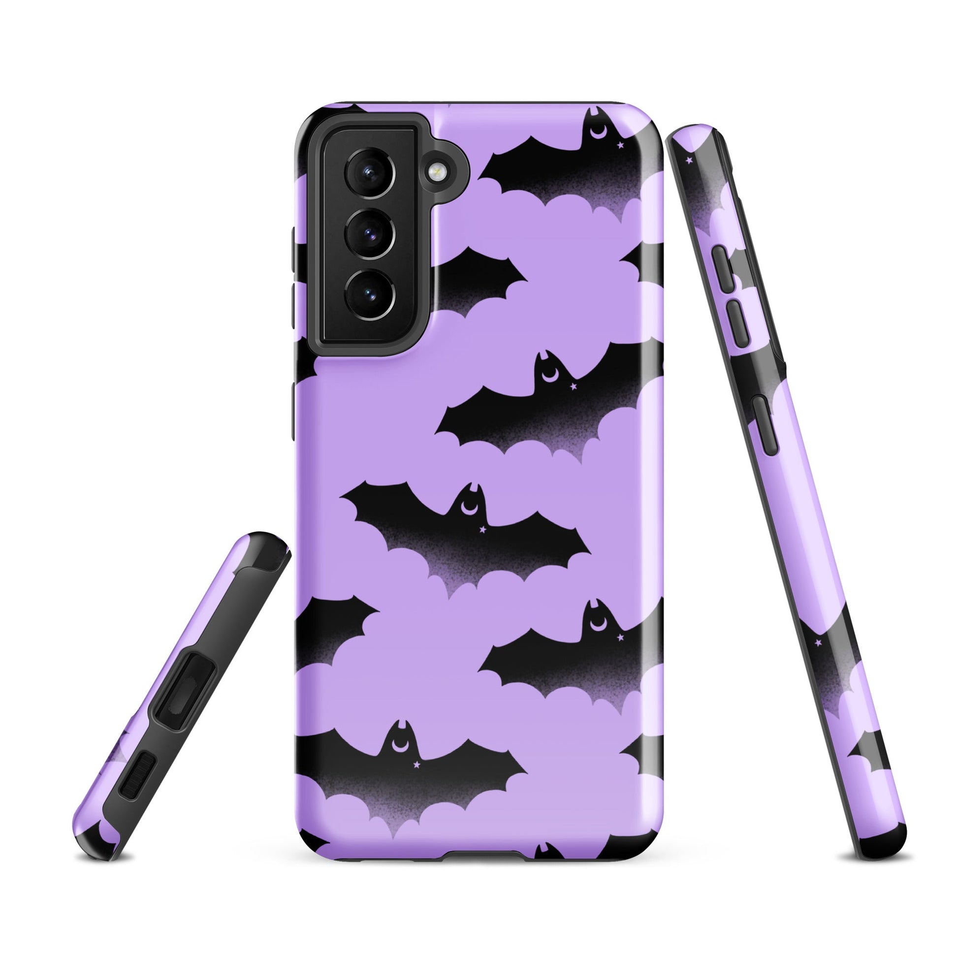 Protect your Samsung with the stylish Morrigan Samsung® Tough Case featuring a unique bat design and dual-layer durability.