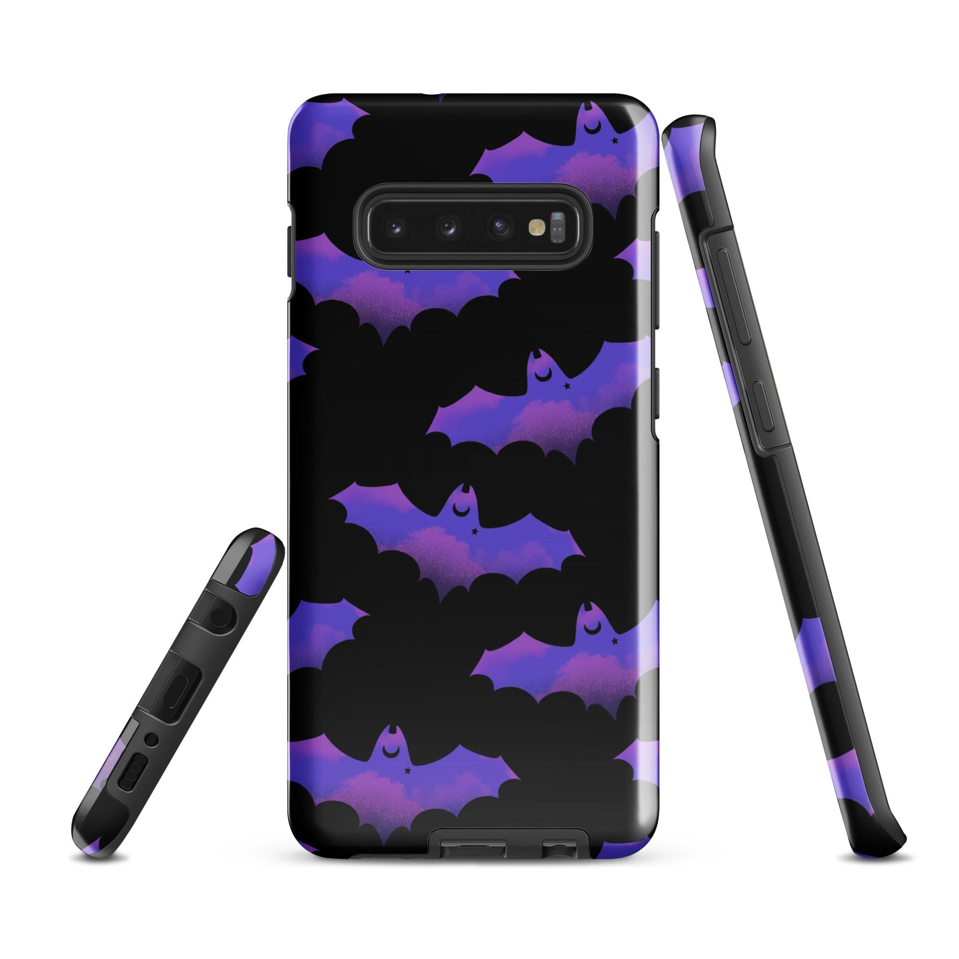 Morrigan Samsung® Tough Case features a sleek bat design, providing durable protection for your phone with style.