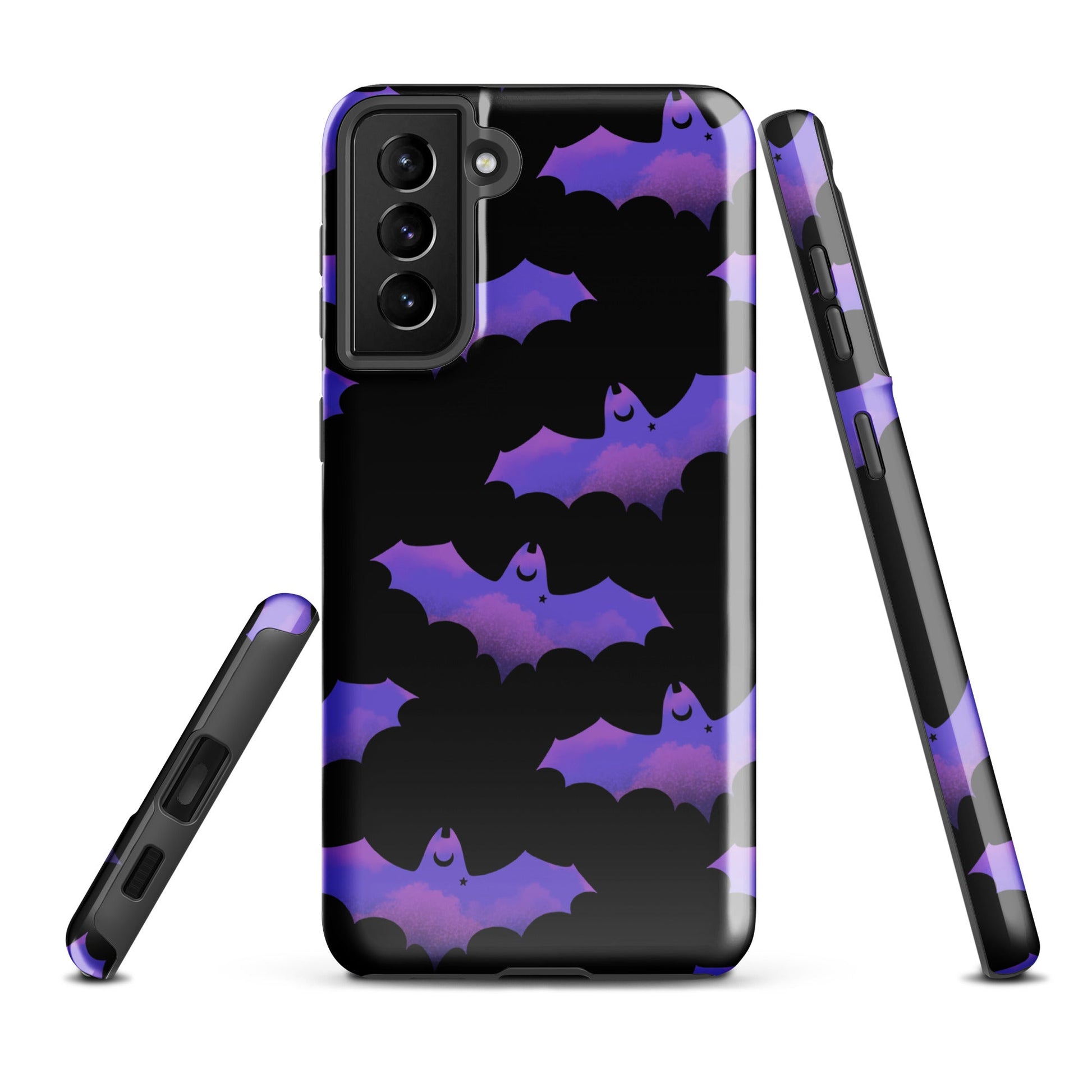 Morrigan Samsung® Tough Case features a striking bat design, ensuring style and protection for your phone.