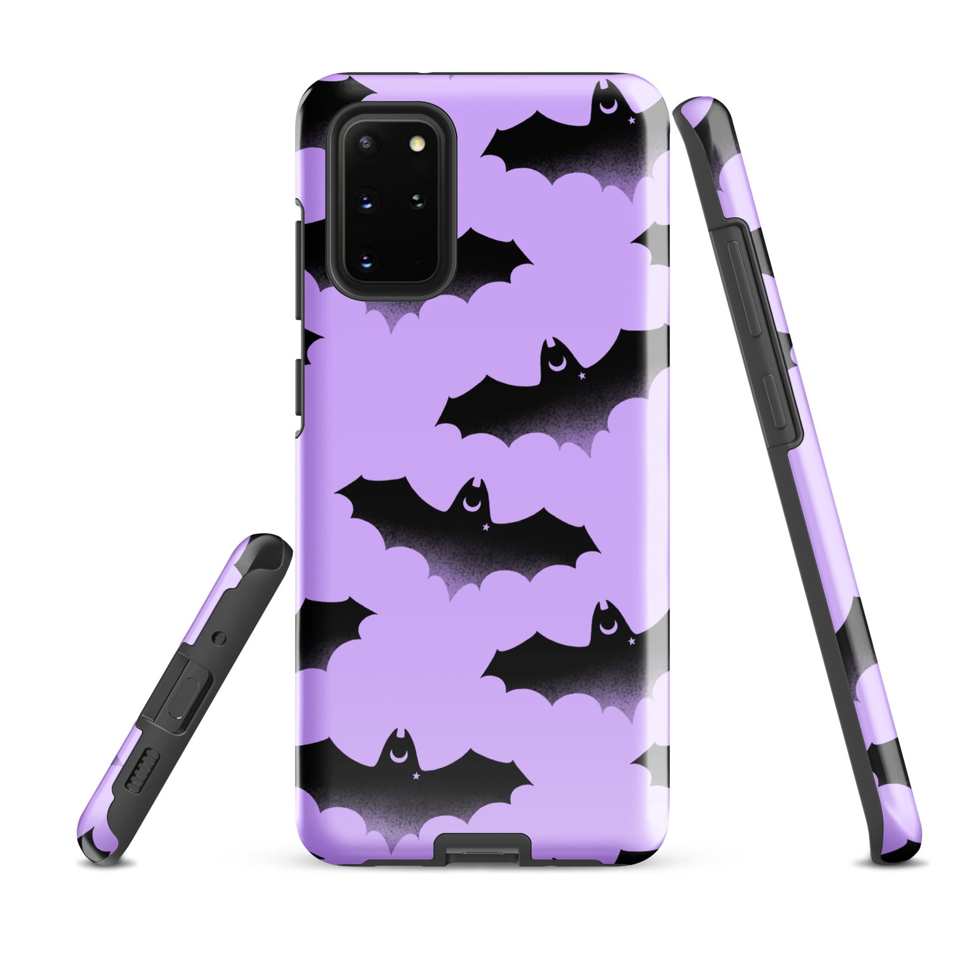 Morrigan Samsung® Tough Case features a bat design, combining style and durability to protect your phone effectively.