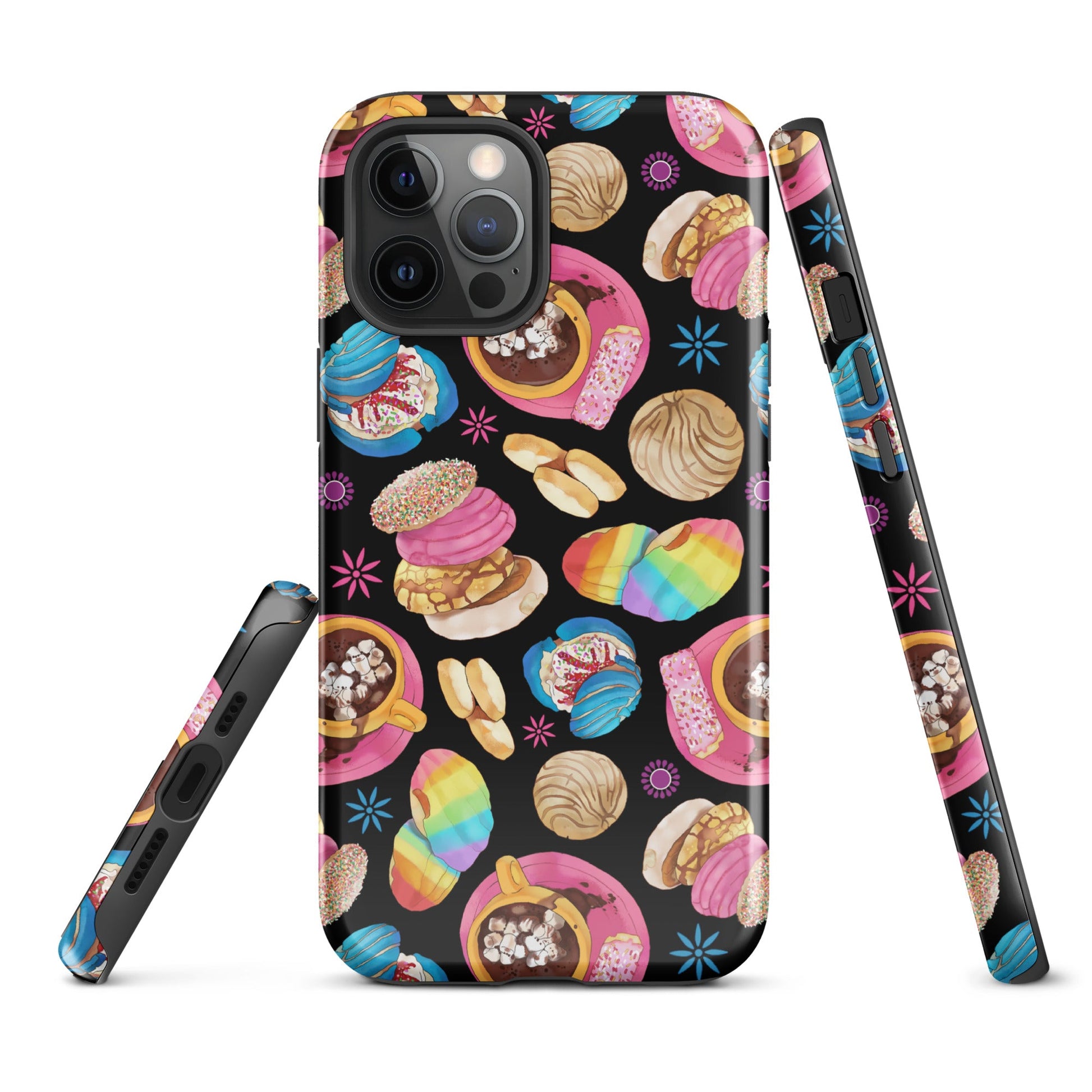 Stylish Pan Dulce iPhone® Tough Case offers durable protection with vibrant dessert designs for year-round flair.