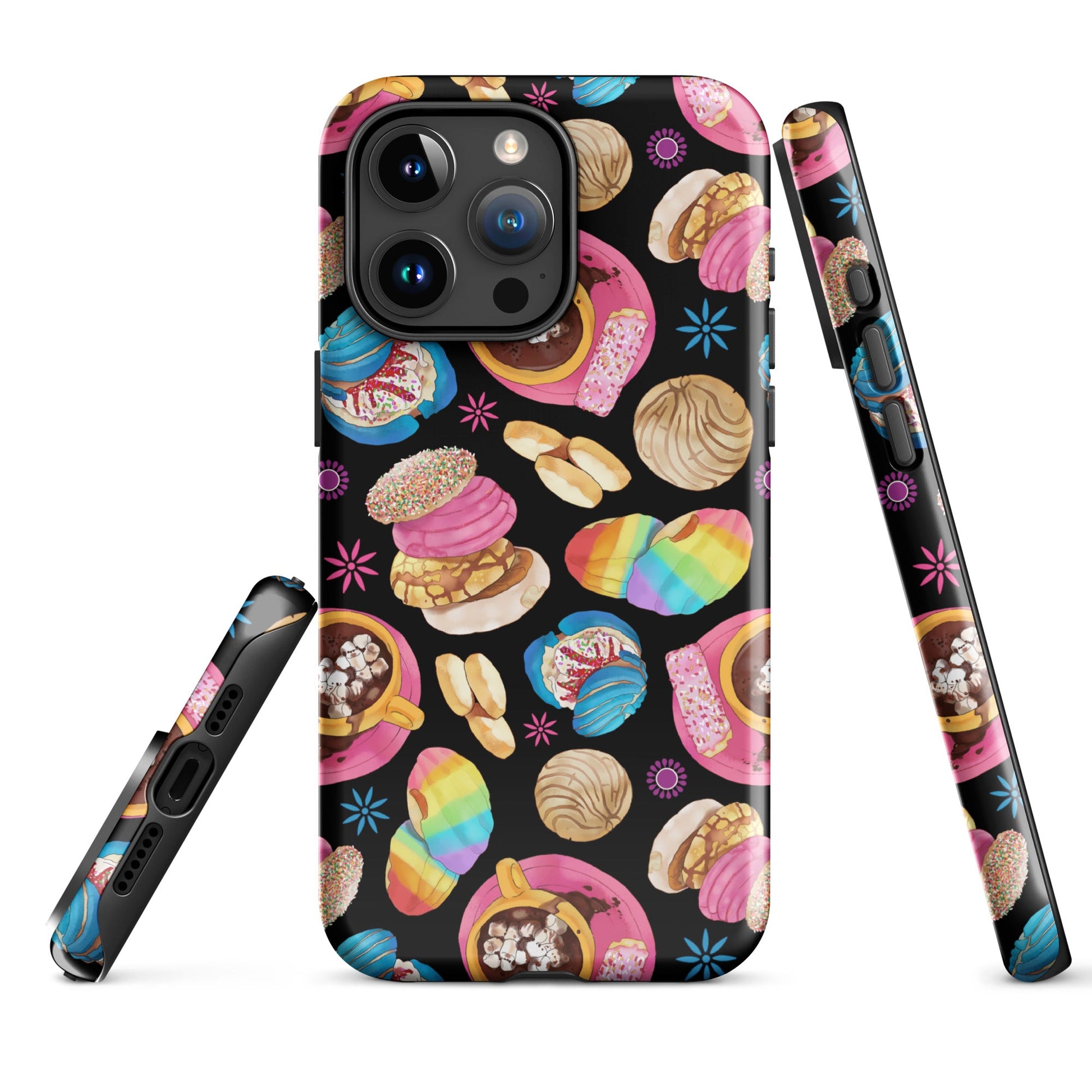 Durable Pan Dulce iPhone® Tough Case features vibrant designs, perfect for stylish phone protection all year round.