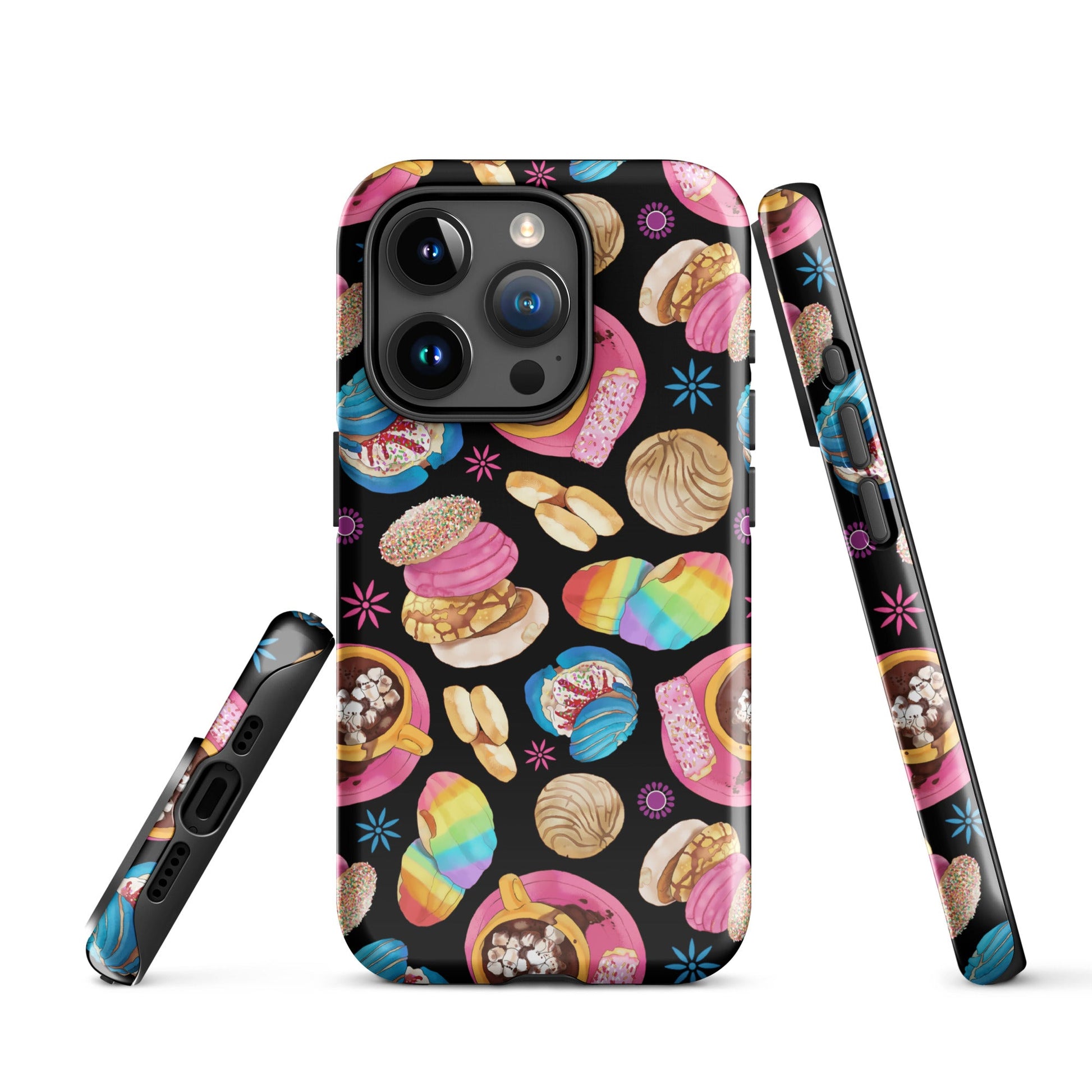 Colorful Pan Dulce iPhone® Tough Case featuring a stylish design to protect your phone while showcasing your flair.
