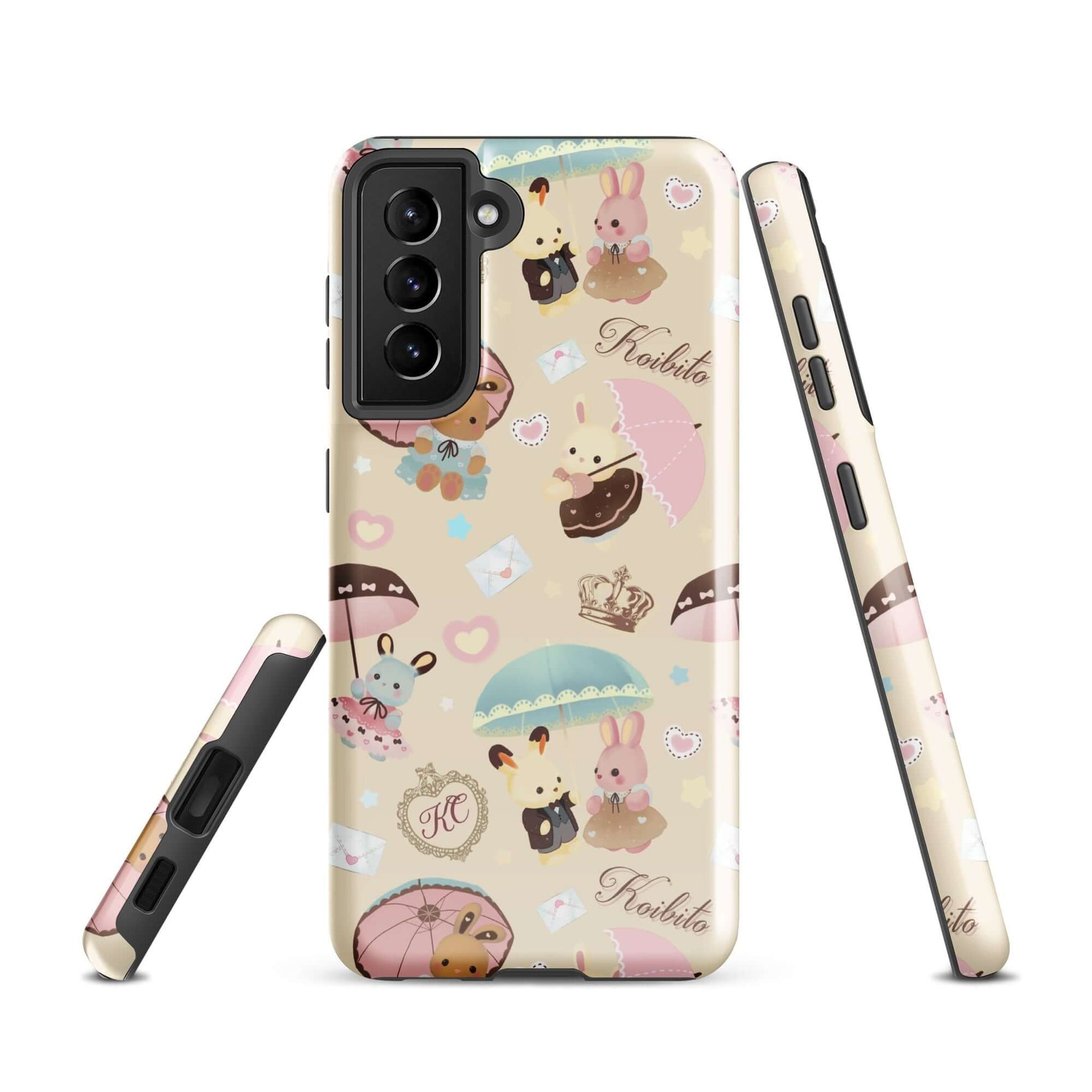 Stylish Parasol Bunny Samsung® Tough Case featuring cute designs, ensuring durability and protection for your phone.