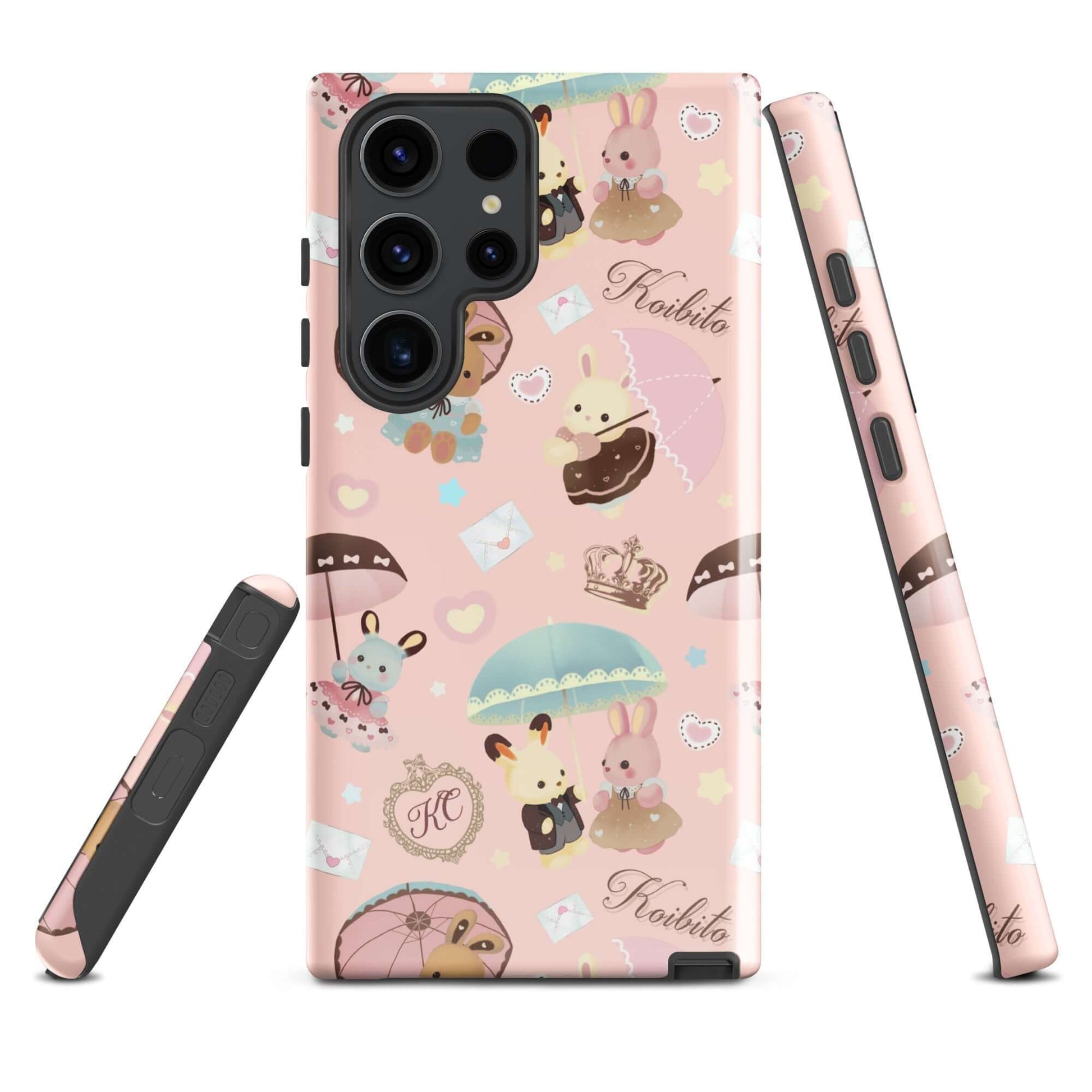 Charming Parasol Bunny Samsung® Tough Case features adorable designs, impact-resistant protection for your phone.