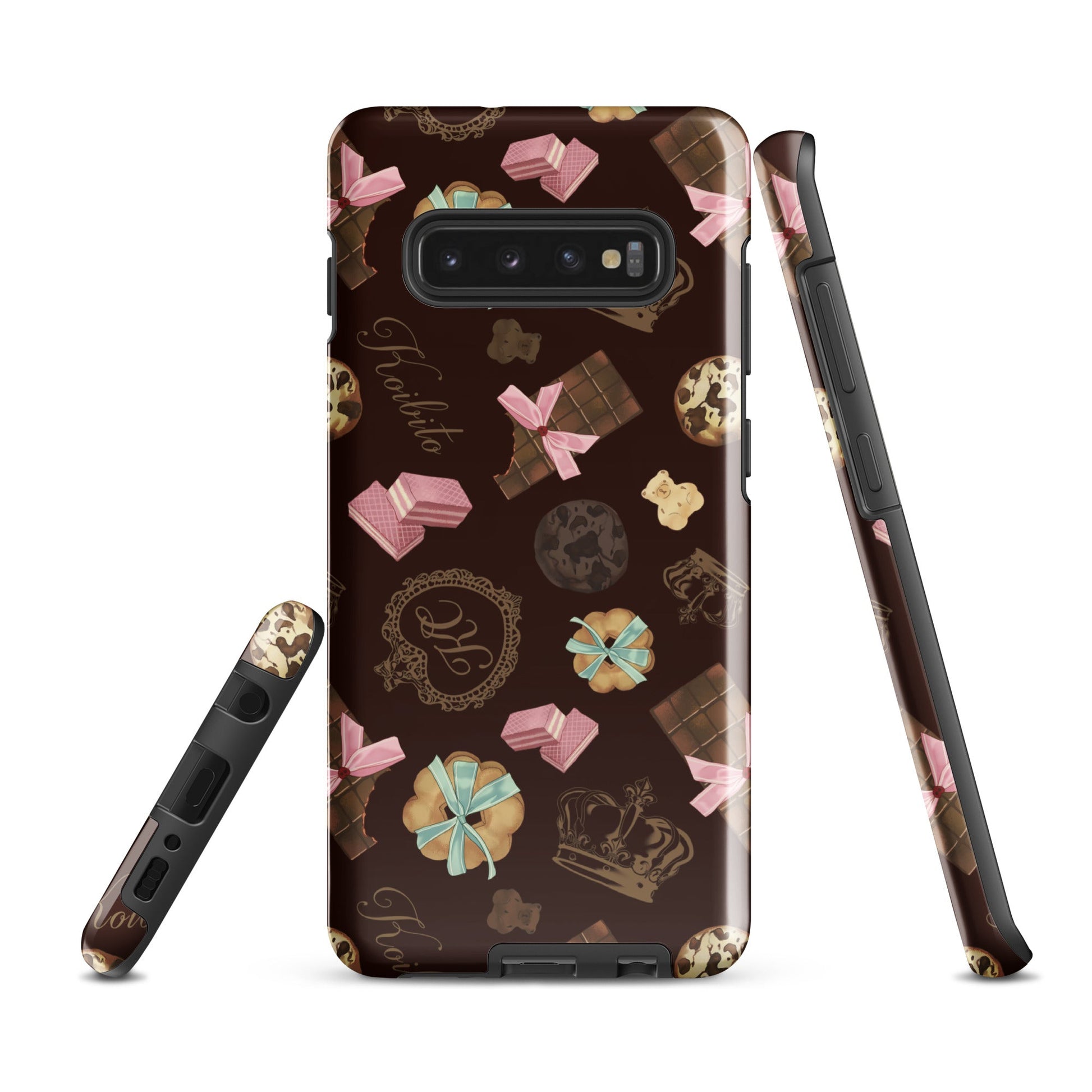 Stylish Royal Cookie Samsung® Tough Case features a chocolate-themed design, offering durable protection for your phone.