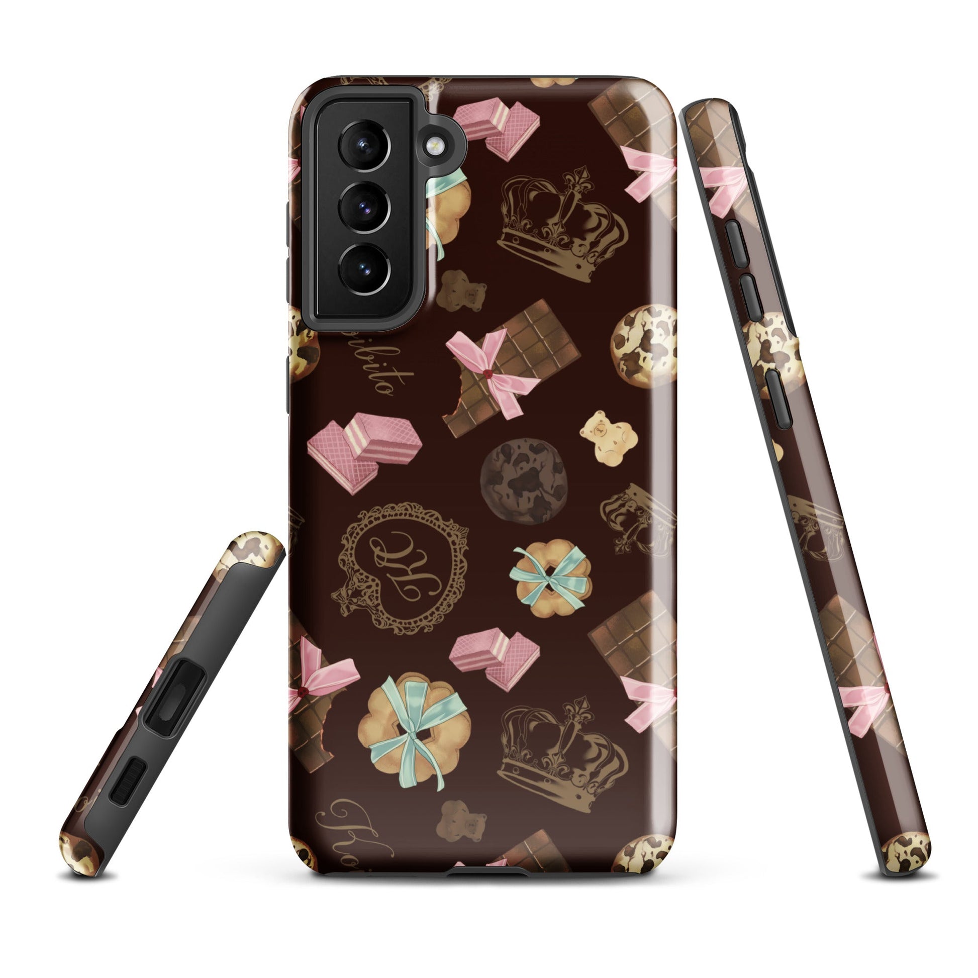 Stylishly protect your phone with the Royal Cookie Samsung® Tough Case, featuring a chic cookie design and dual-layer durability.