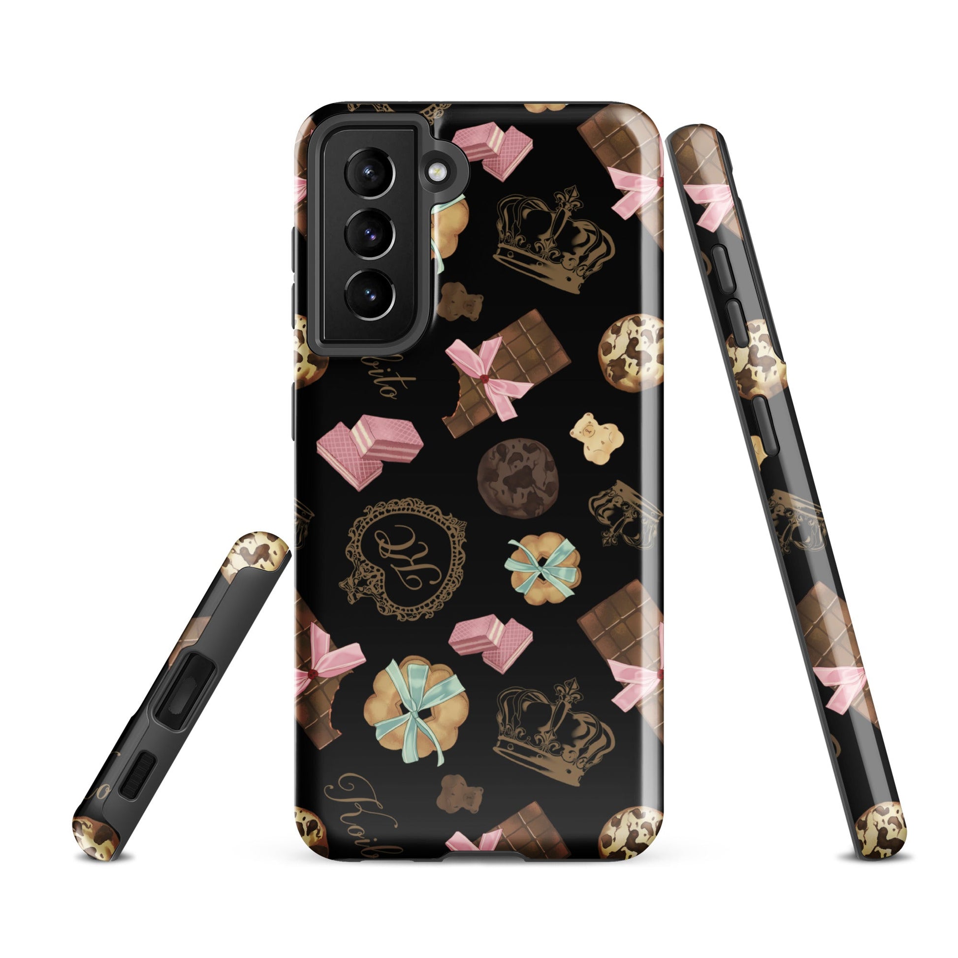 Stylish Royal Cookie Samsung® Tough Case, featuring a chic dessert design for ultimate phone protection and elegance.