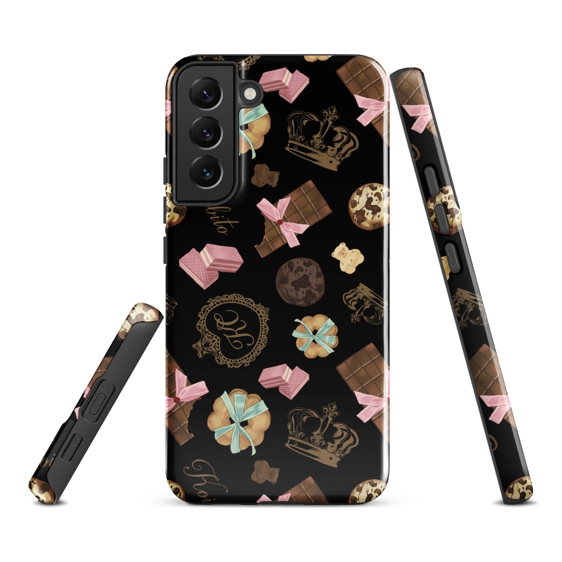Stylish Royal Cookie Samsung® Tough Case features a unique design, ensuring your phone stays protected and looks great.