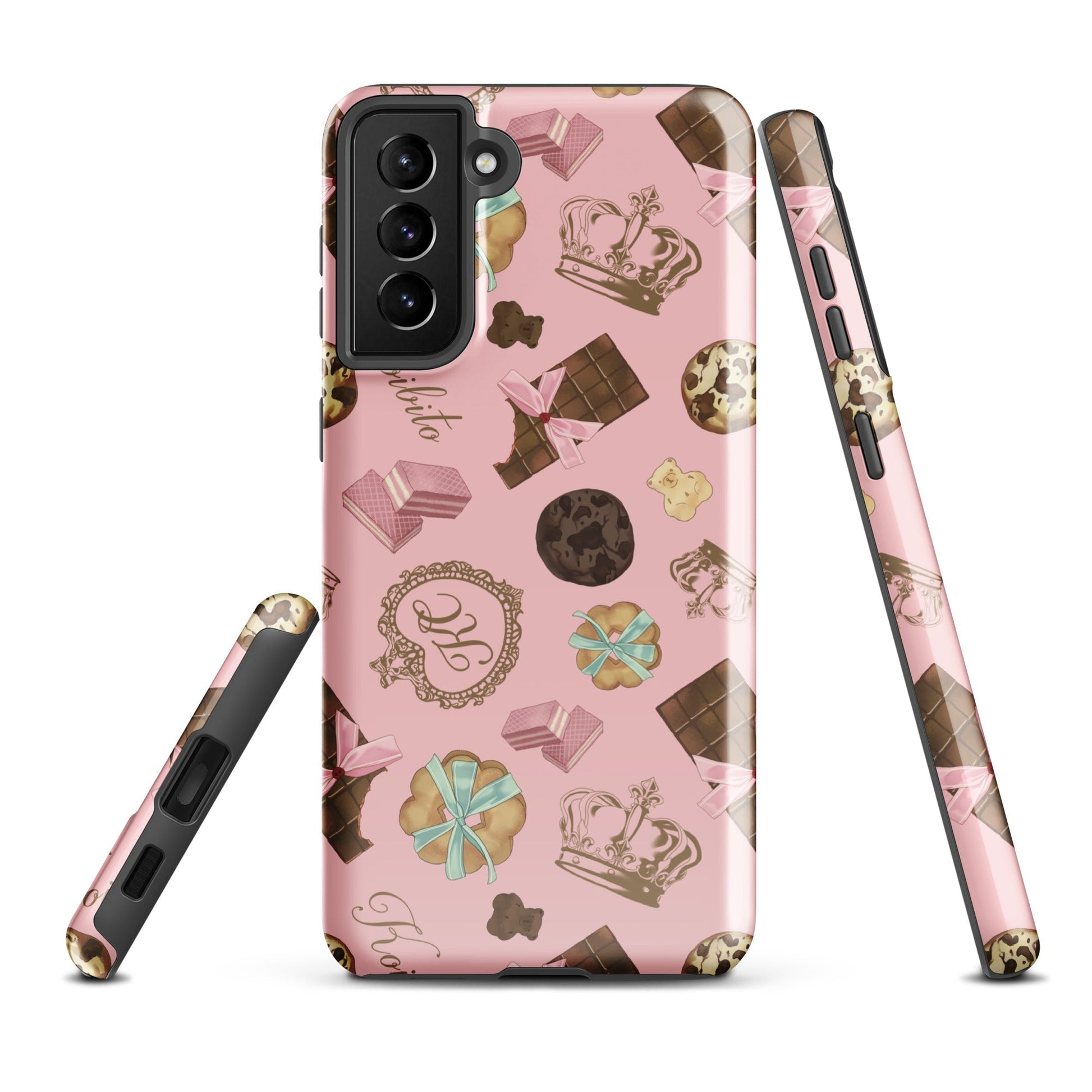 Royal Cookie Samsung® Tough Case features a charming design with sweets, offering stylish protection for your phone.