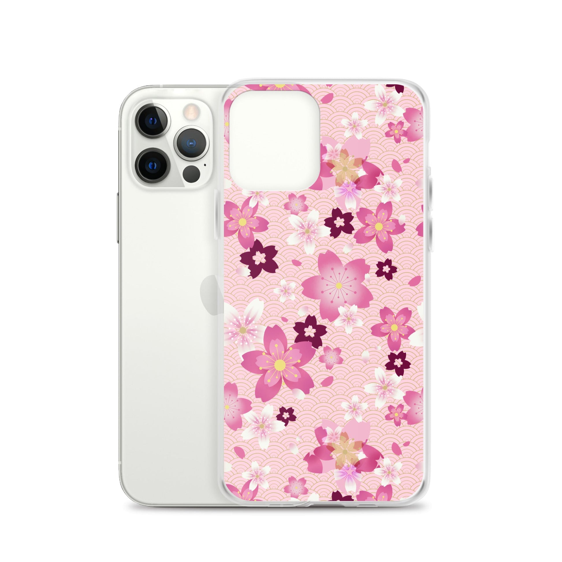 Sakura iPhone® Clear Case features a floral design with durable protection against scratches and dust.