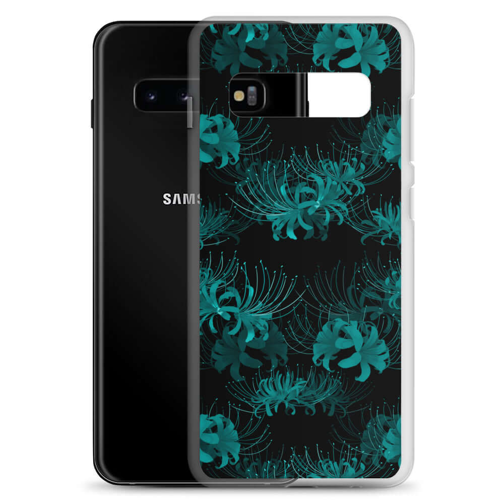 Stylish Higanbana Samsung® Clear Case offers protection while enhancing your device with a unique floral design.