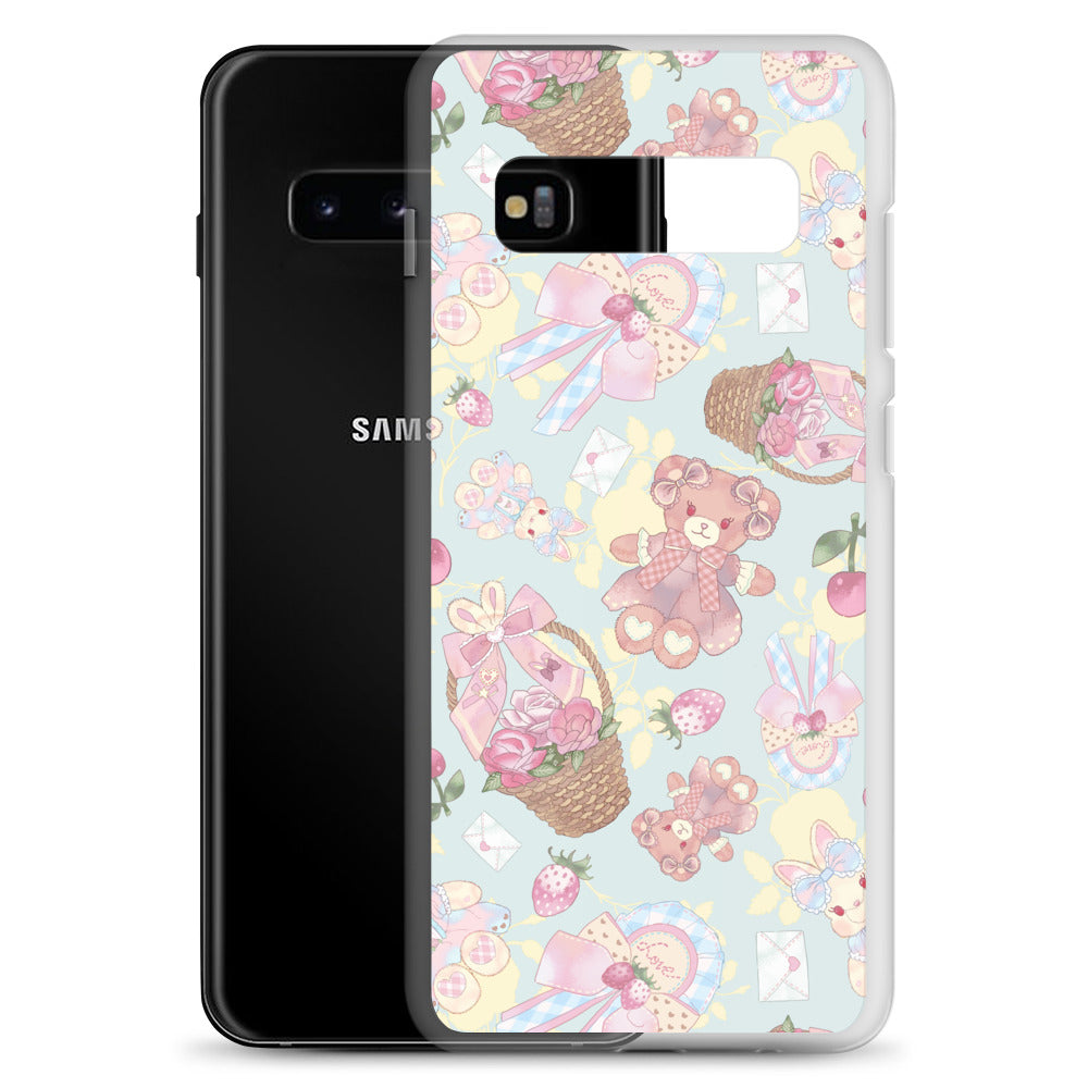 Sweet Teddy Samsung® Clear Case features vibrant designs, perfect for showcasing your feminine style while protecting your phone.