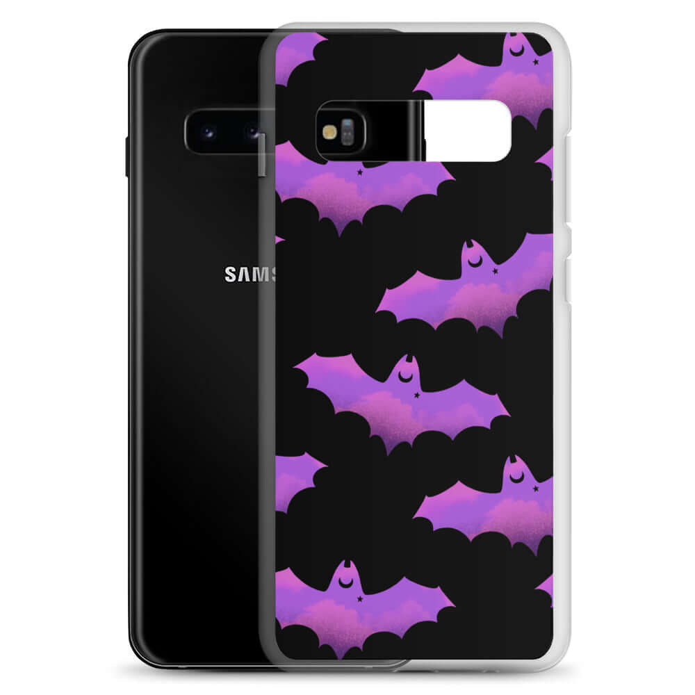 Stylish Aensland Samsung® Clear Case with cute bat design, offering reliable protection for your phone.