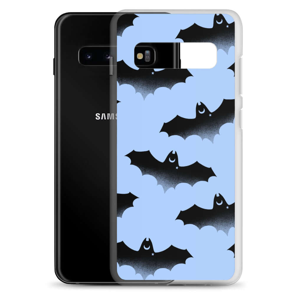 Stylish Lilith Samsung® Clear Case featuring bats, perfect for protecting your phone from everyday wear and tear.
