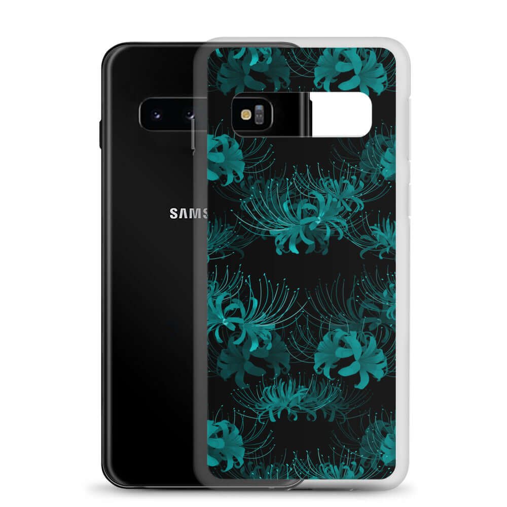 Stylish Higanbana Samsung® Clear Case designed to protect your phone while adding a mysterious flair.