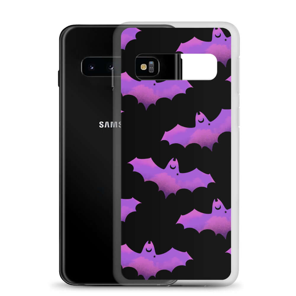 Protect your phone with the Aensland Samsung® Clear Case featuring a fun bat design, perfect for all occasions.