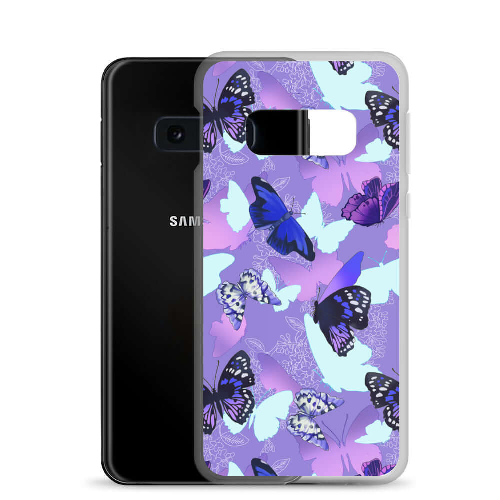 Colorful Butterfly Samsung® Clear Case brings vibrant butterfly designs to protect your device in style.