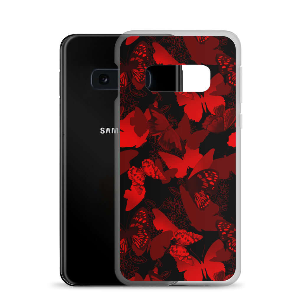 Stylish Butterfly Samsung® Clear Case showcases vibrant butterfly designs, perfect for protecting and personalizing your phone.