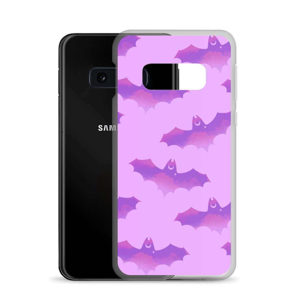 Protect your phone stylishly with the Aensland Samsung® Clear Case featuring adorable bat designs.