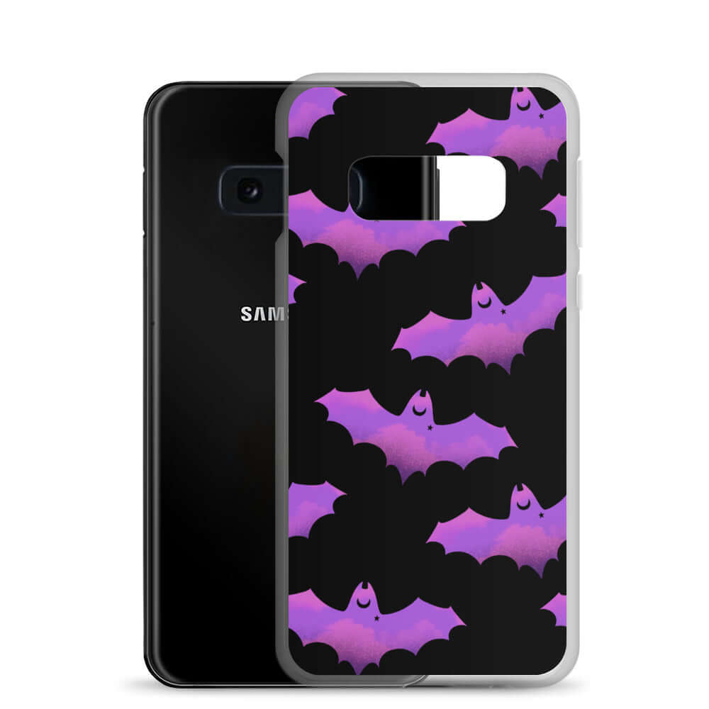 Protect your phone with the Aensland Samsung® Clear Case featuring a playful bat design for stylish durability.