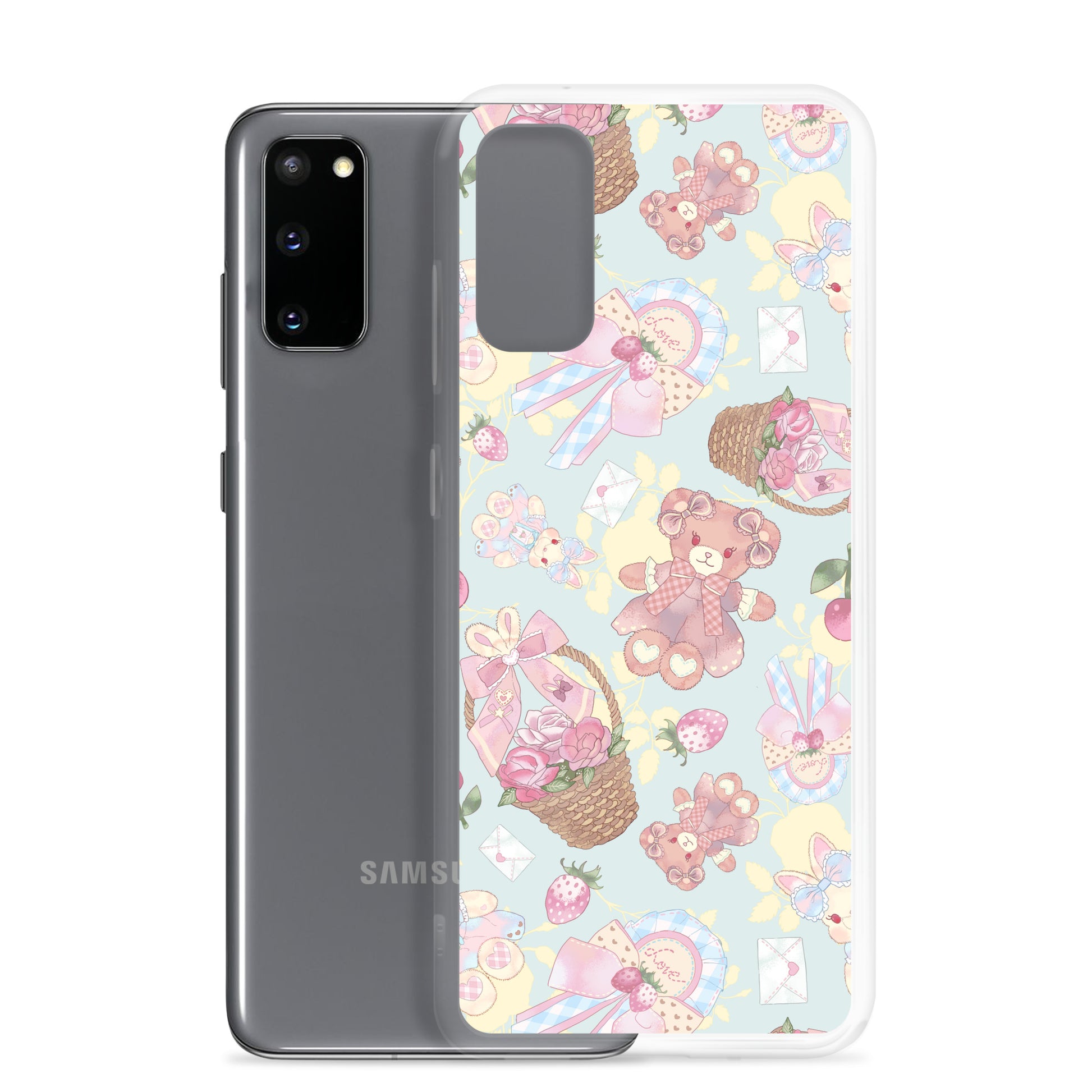 Protect your phone in style with the Sweet Teddy Samsung® Clear Case, showcasing vibrant colors and adorable designs.