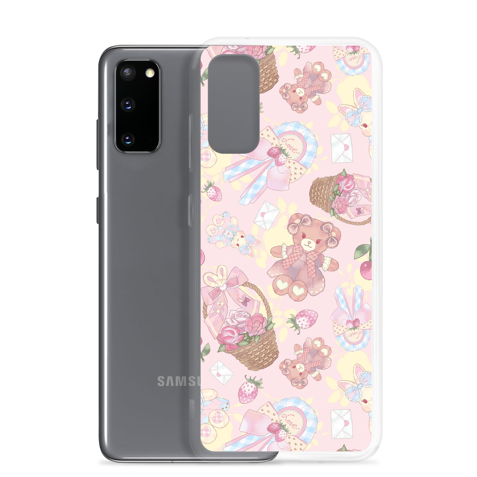 Protect your phone in style with the Sweet Teddy Samsung® Clear Case, featuring vibrant designs and flexible sides.