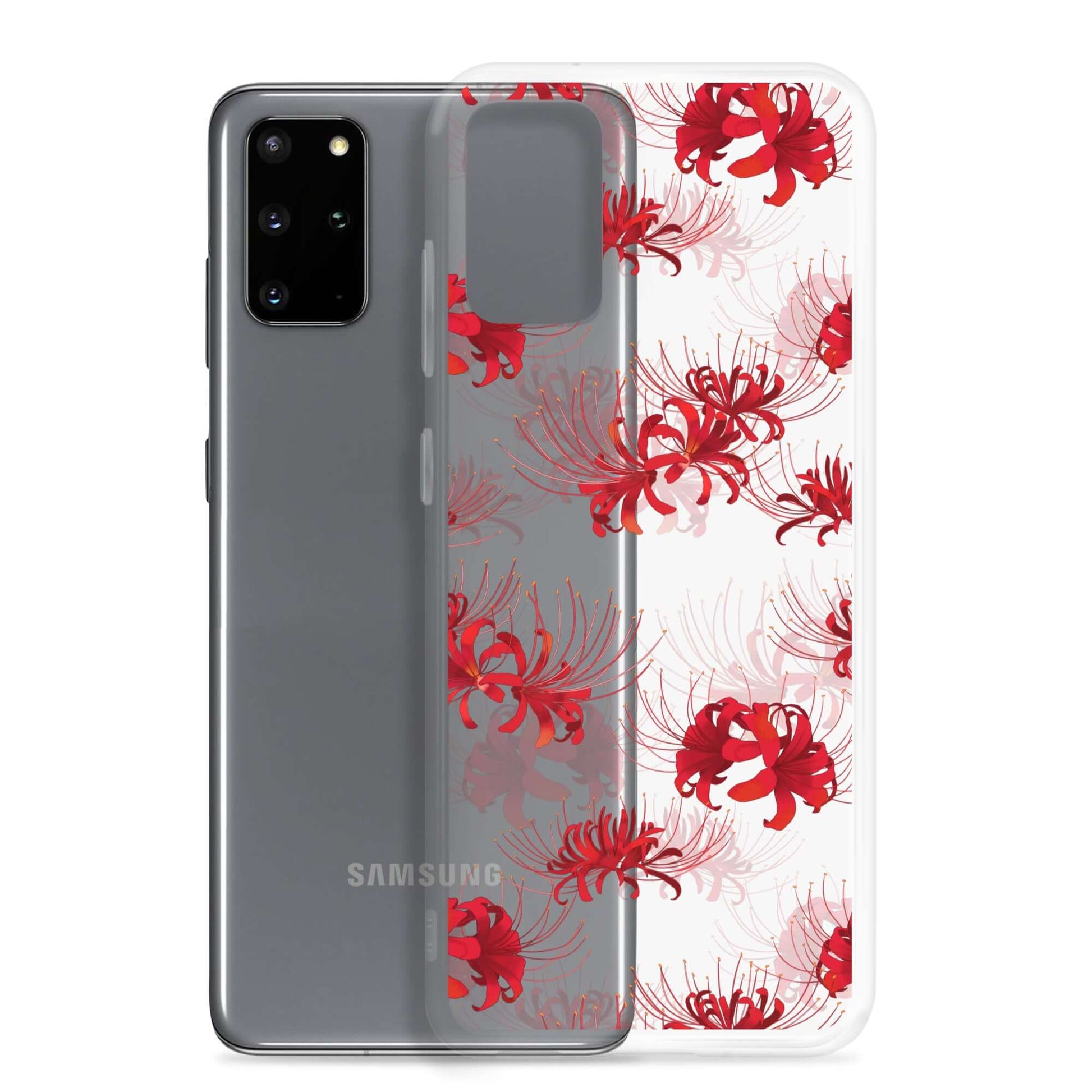 Protect your phone in style with the Higanbana Samsung® Clear Case featuring a vibrant floral design.