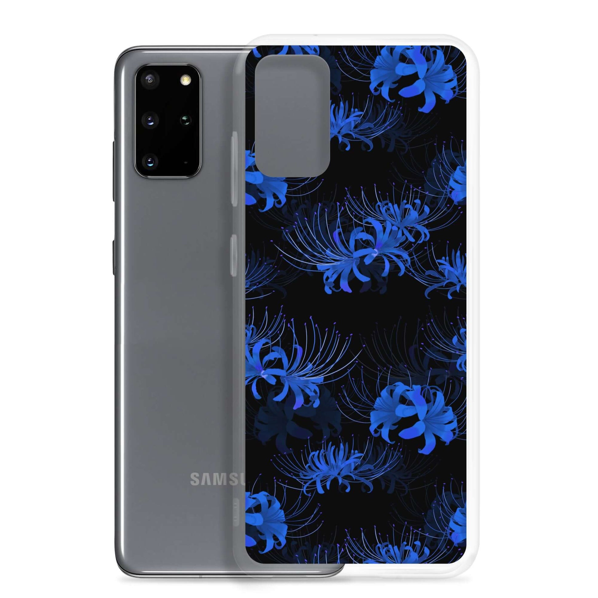 Protect your phone with the stylish Higanbana Samsung® Clear Case featuring a unique floral design.