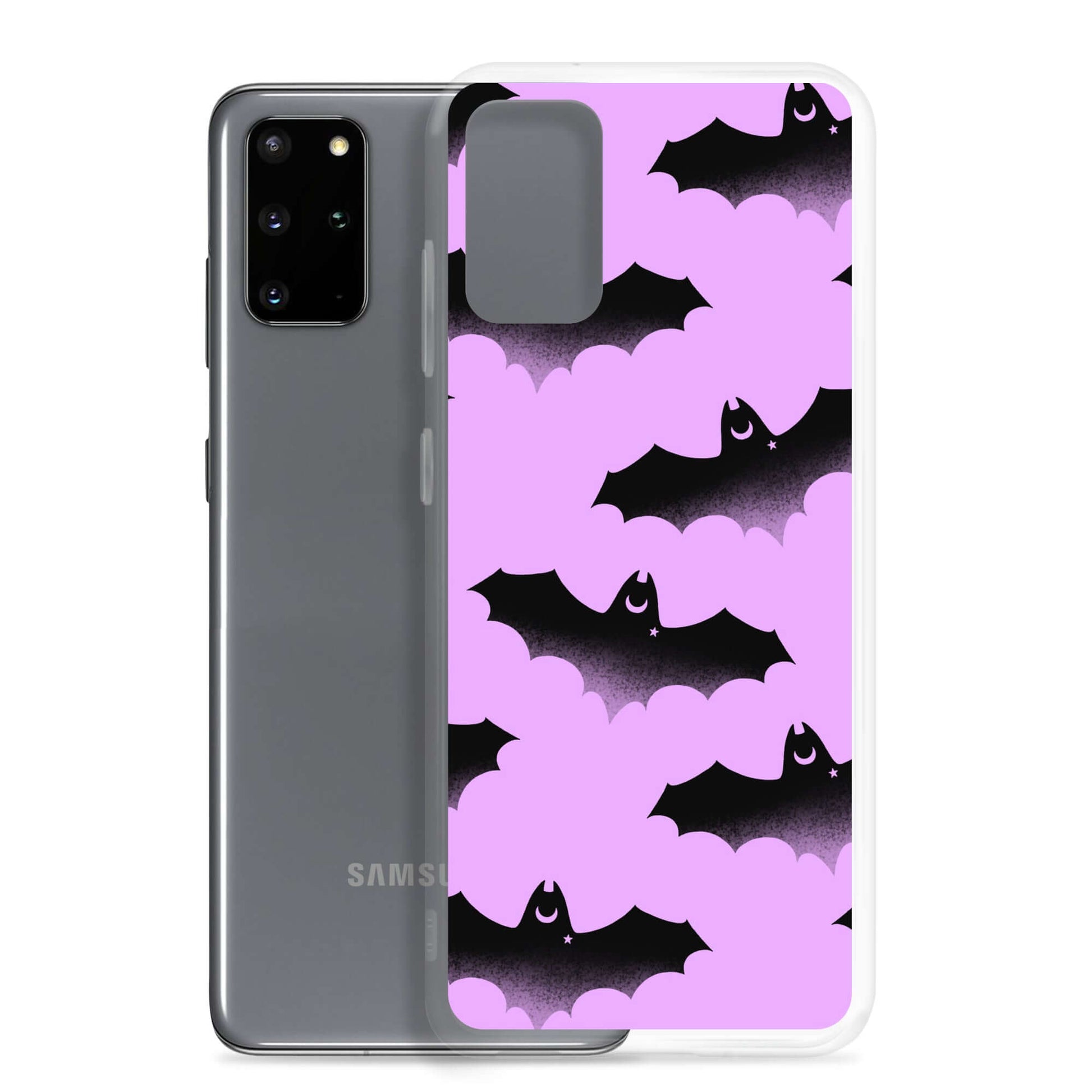 Protect your phone with the Aensland Samsung® Clear Case, featuring a stylish bat design for any season.