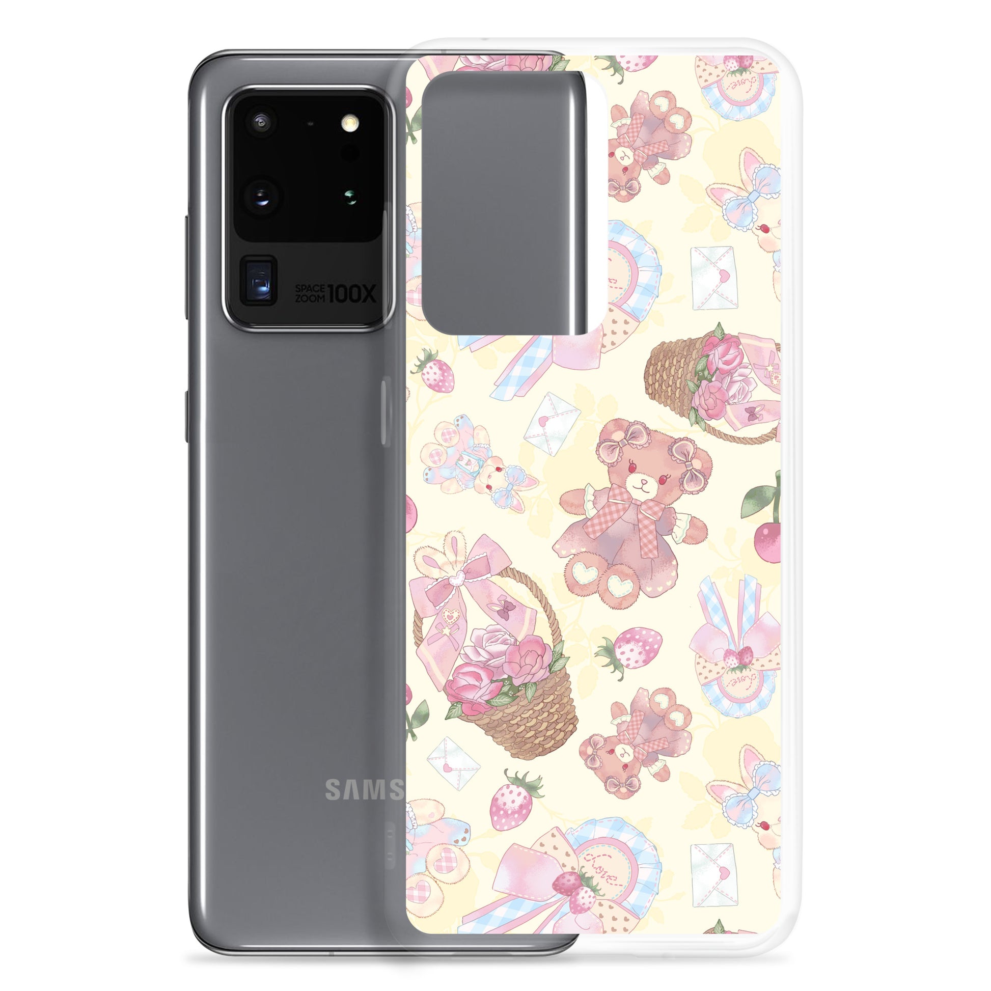 Protect your phone stylishly with the Sweet Teddy Samsung® Clear Case, featuring vibrant designs and flexible sides.