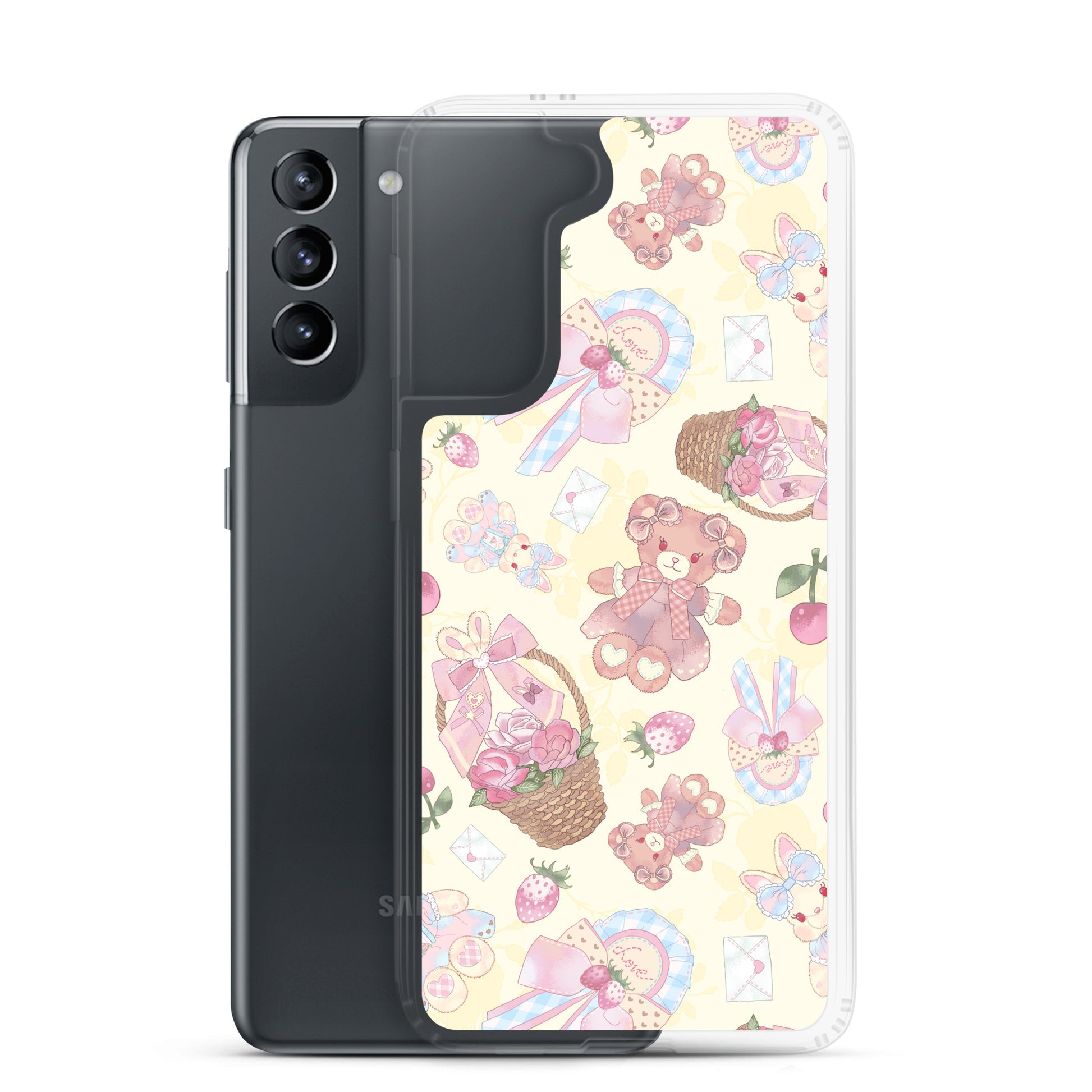 Protect your phone in style with the Sweet Teddy Samsung® Clear Case, featuring vibrant designs and durable protection.