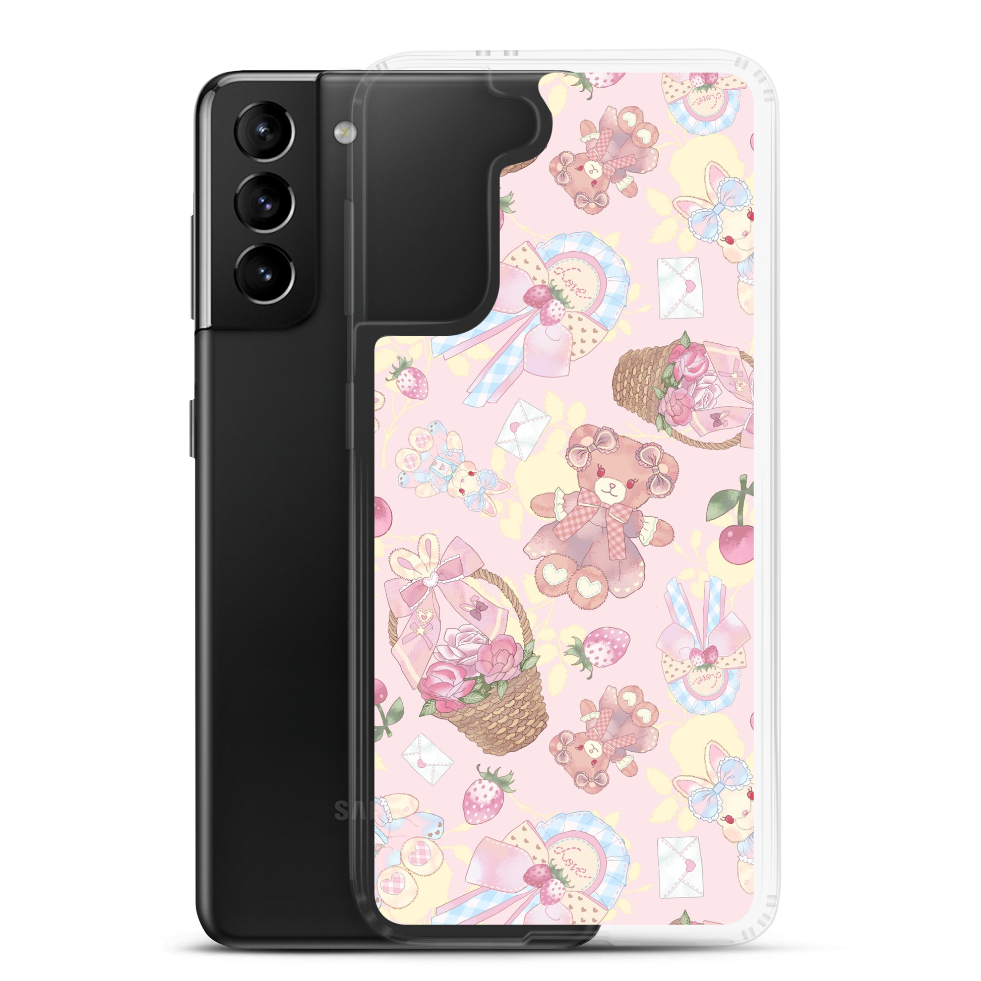 Protect your Samsung with the Sweet Teddy Samsung® Clear Case, featuring vibrant, feminine designs and durable protection.
