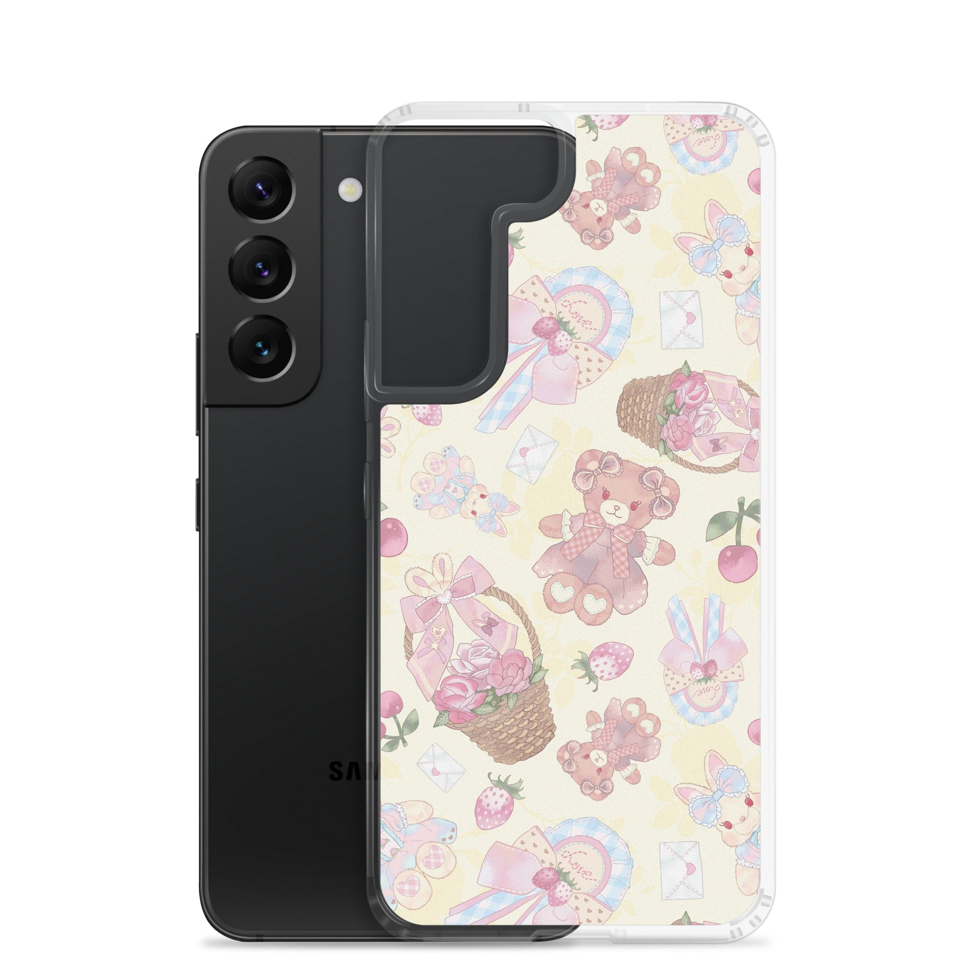 Protect your phone in style with the Sweet Teddy Samsung® Clear Case, featuring vibrant designs and flexible sides.