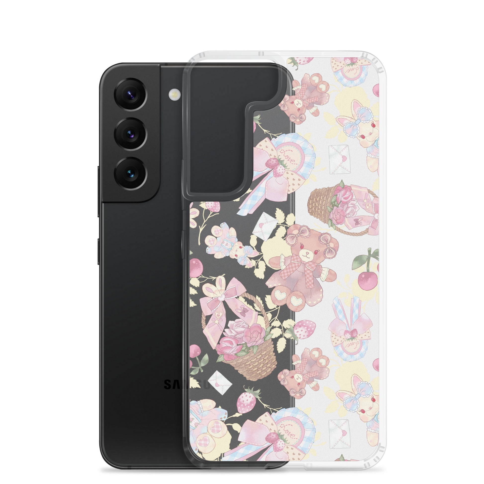 Protect your phone in style with the Sweet Teddy Samsung® Clear Case, featuring vibrant colors and adorable designs.