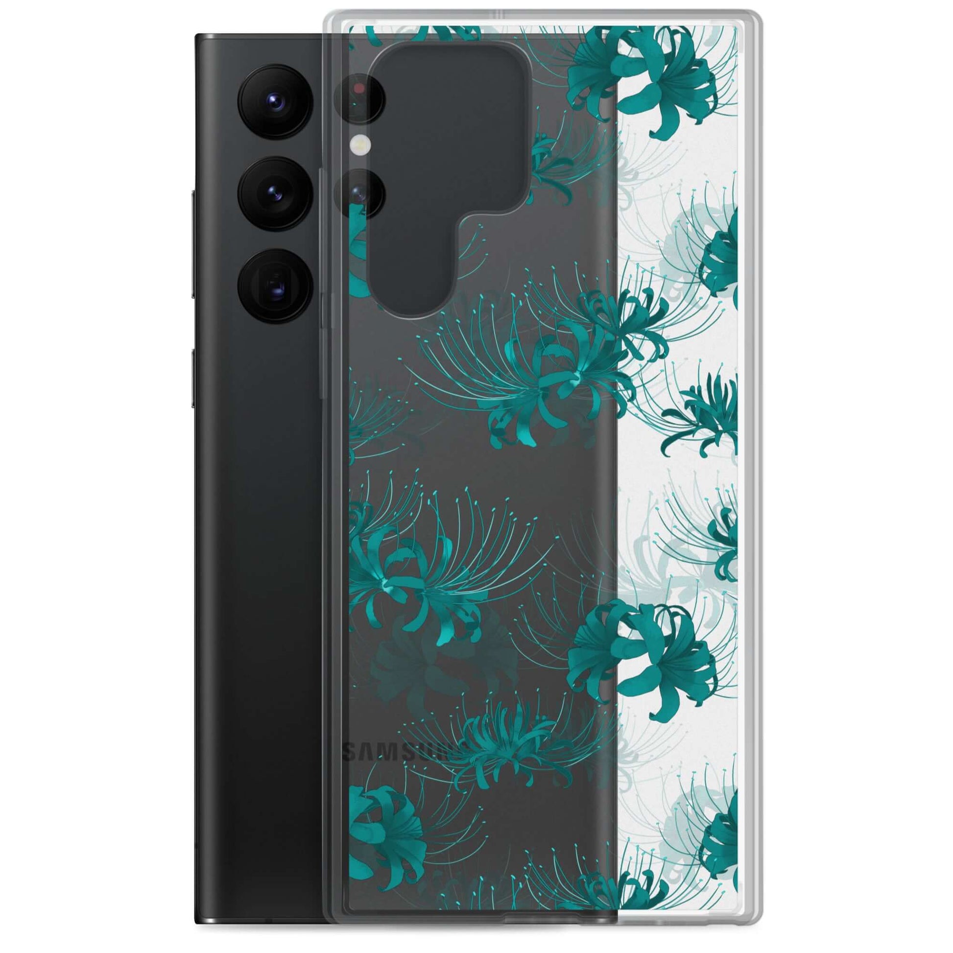 Stylish Higanbana Samsung® Clear Case offers sleek protection while enhancing your phone's aesthetic appeal.