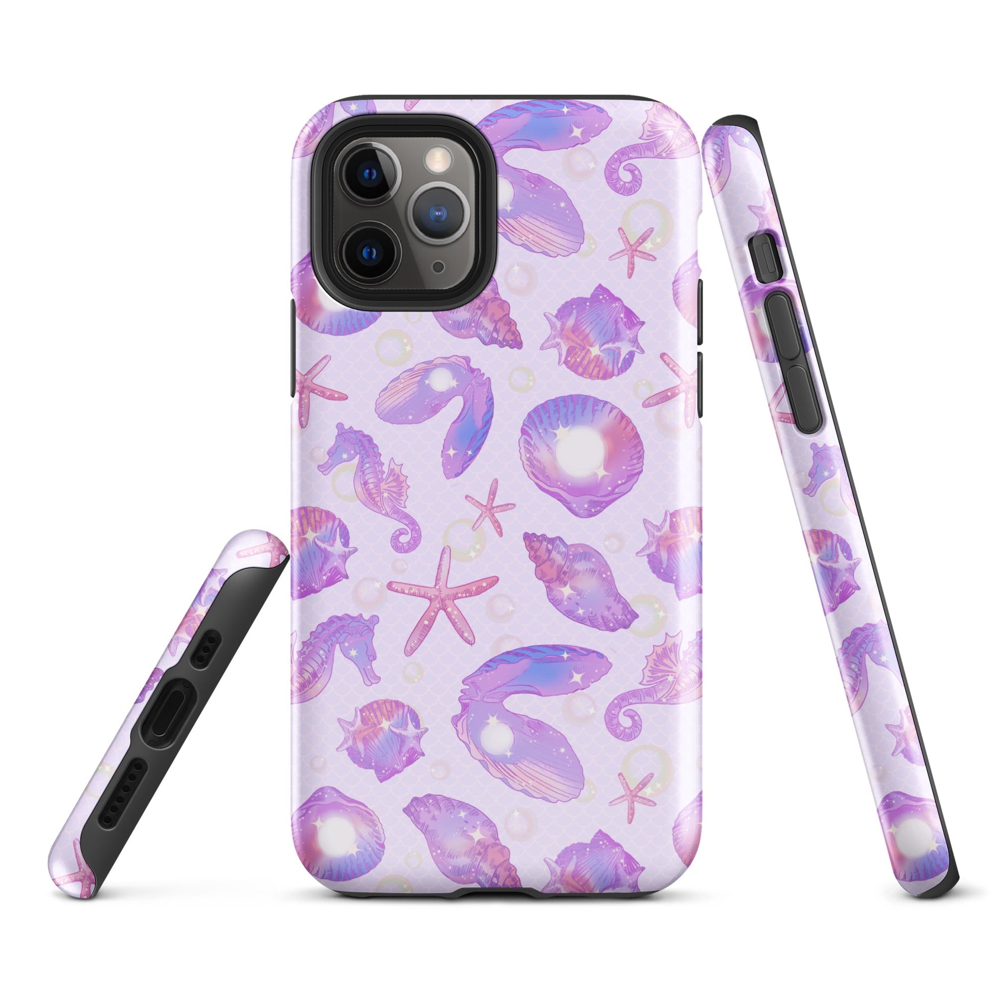 Stylish Sea Princess iPhone® Tough Case features a durable design with colorful marine life patterns for ultimate protection.