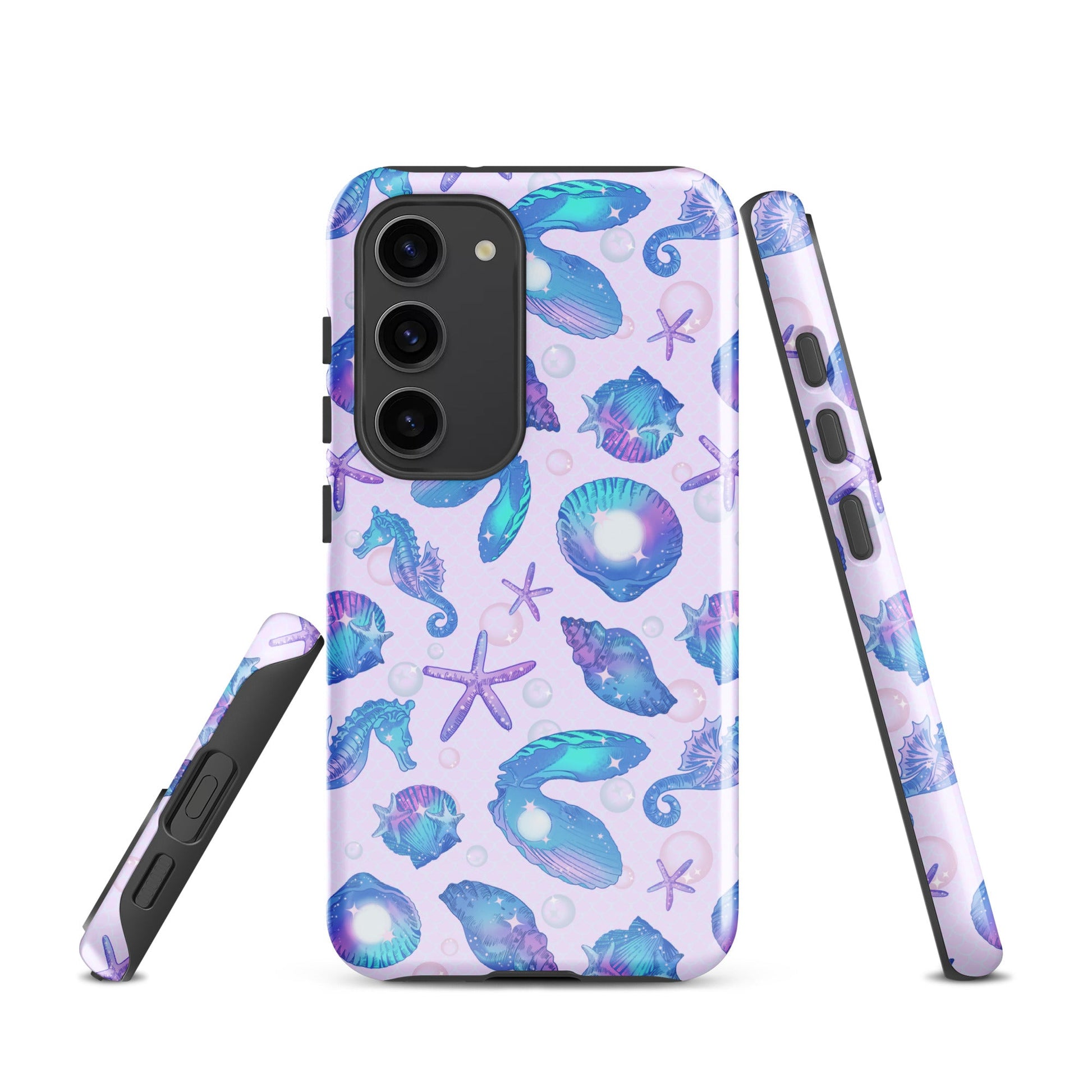 Vibrant Sea Princess Samsung® Tough Case features colorful sea life, offering stylish protection for your device.