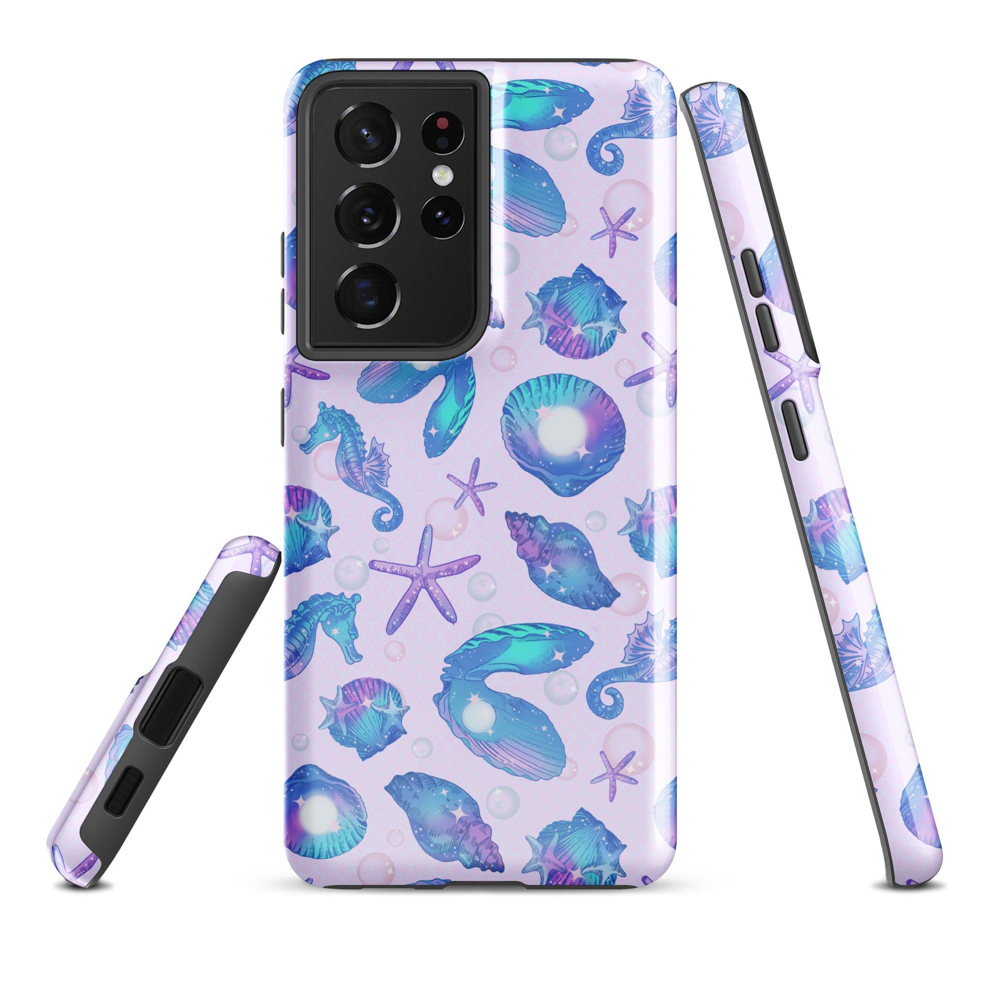 Stylish Sea Princess Samsung® Tough Case features a vibrant marine design, ensuring durability and protection for your phone.
