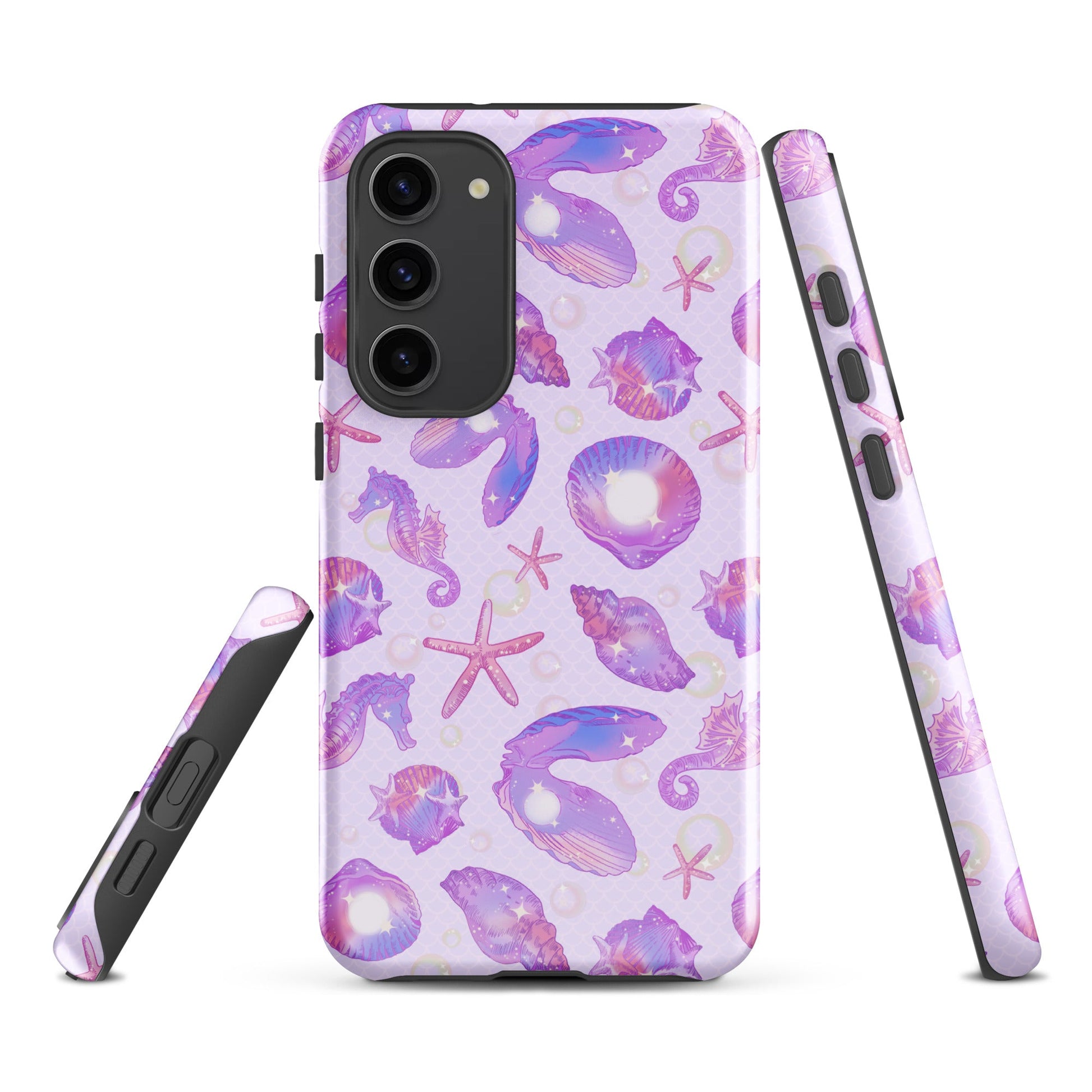 Stylish Sea Princess Samsung® Tough Case features a vibrant marine design, offering durable protection for your phone.
